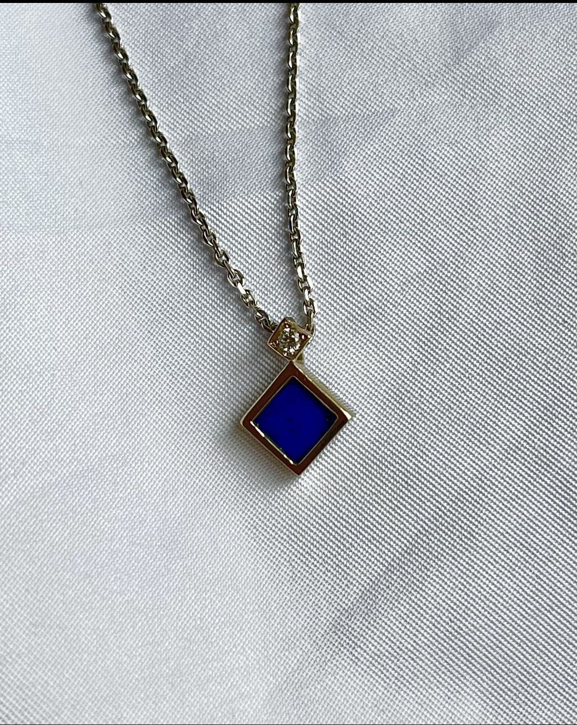 Pendentif Lapis - lazuli "Vaea" - Elliade Paris