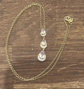 pendentif morganites et diamants - Elliade Paris