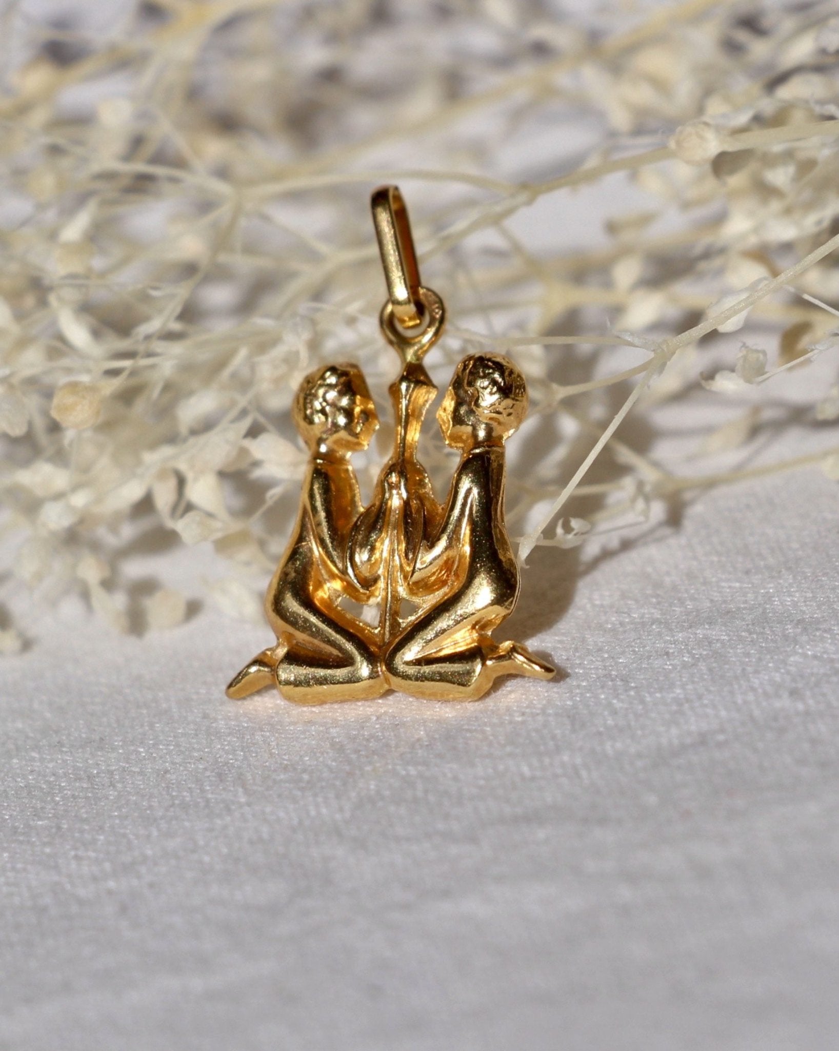 Pendentif Or Gémaux - Elliade Paris