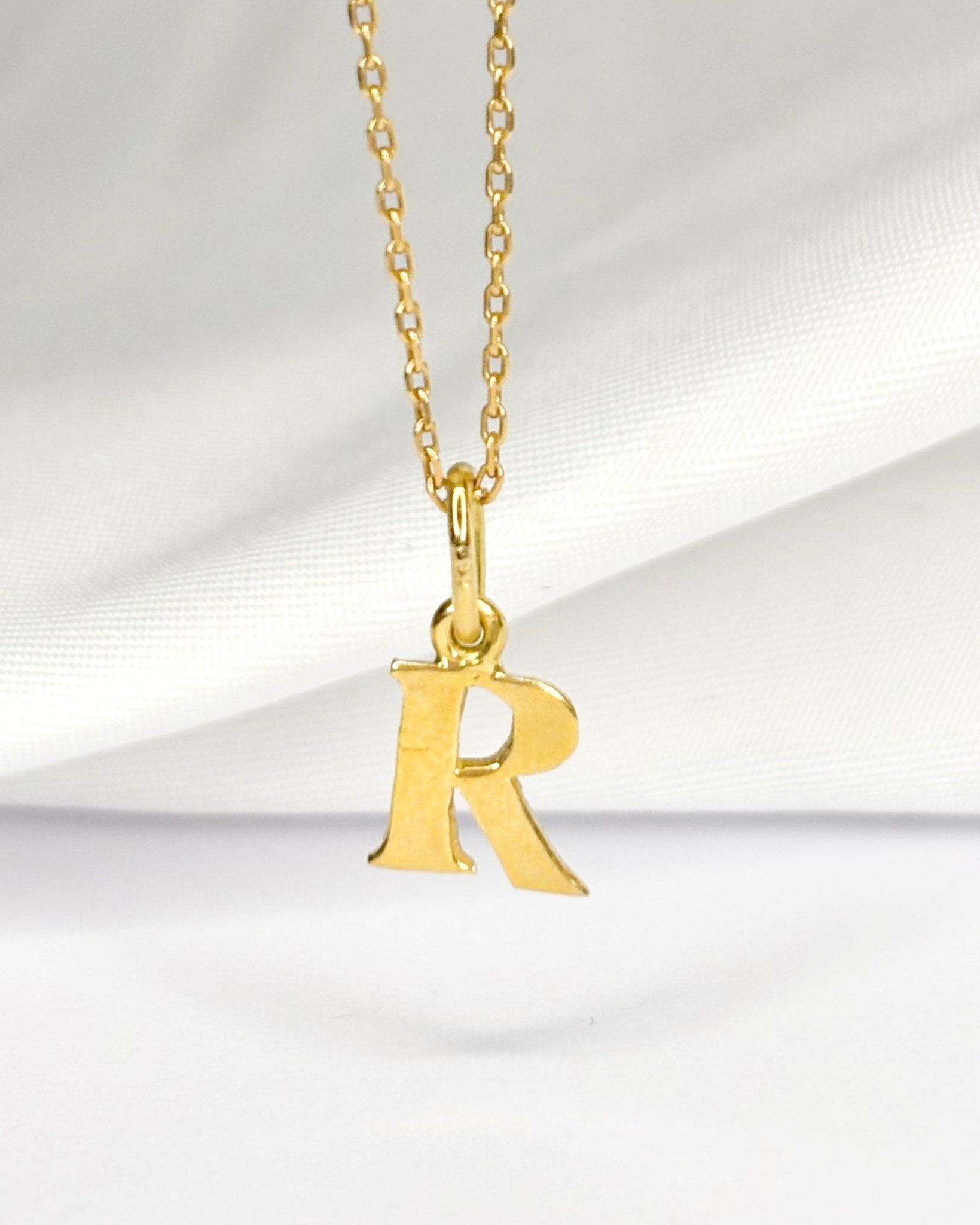 Pendentif Or Jaune 18 carats "R" - Elliade Paris