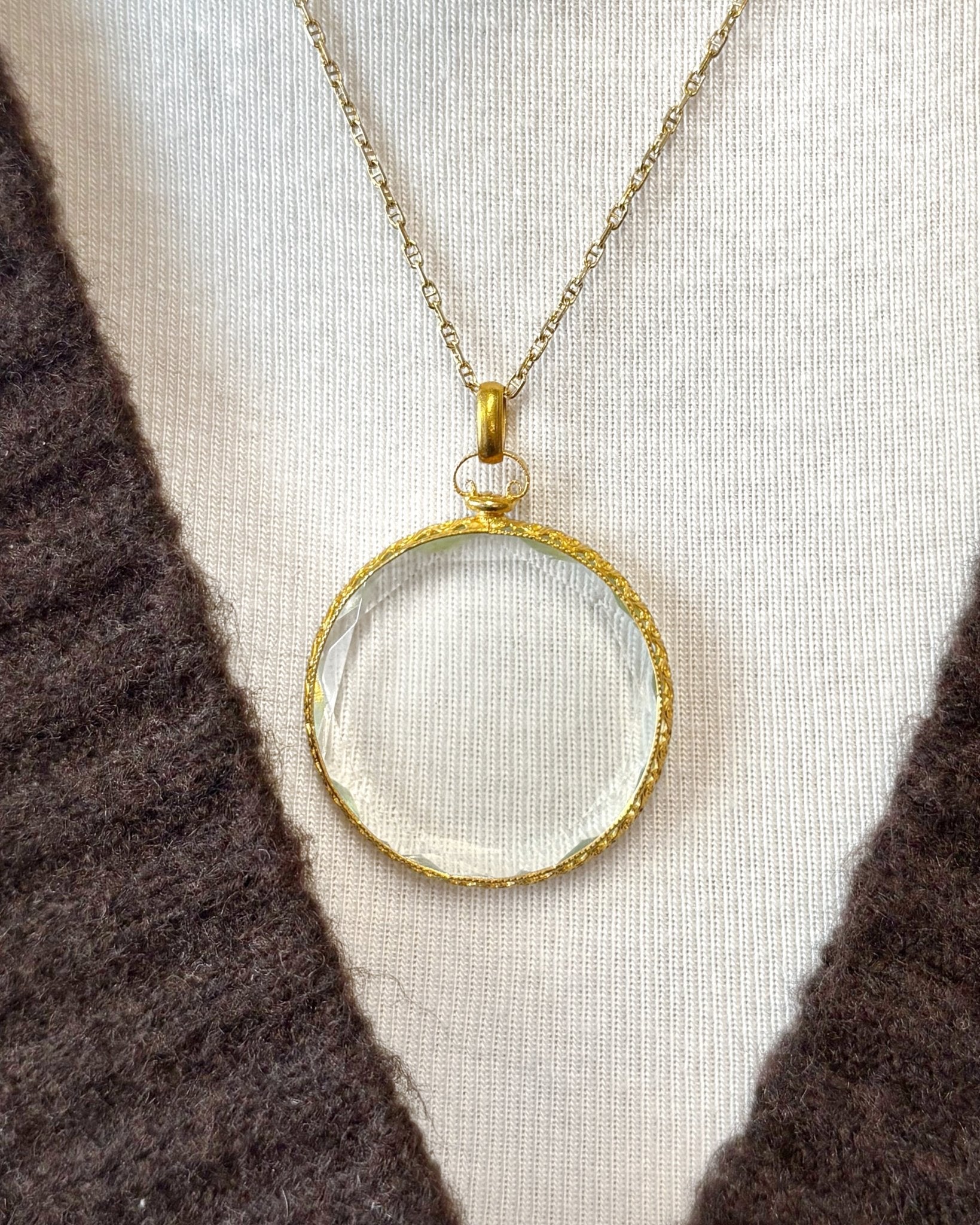 Pendentif Or Jaune 18 carats & Verre "Ariette" - Elliade Paris