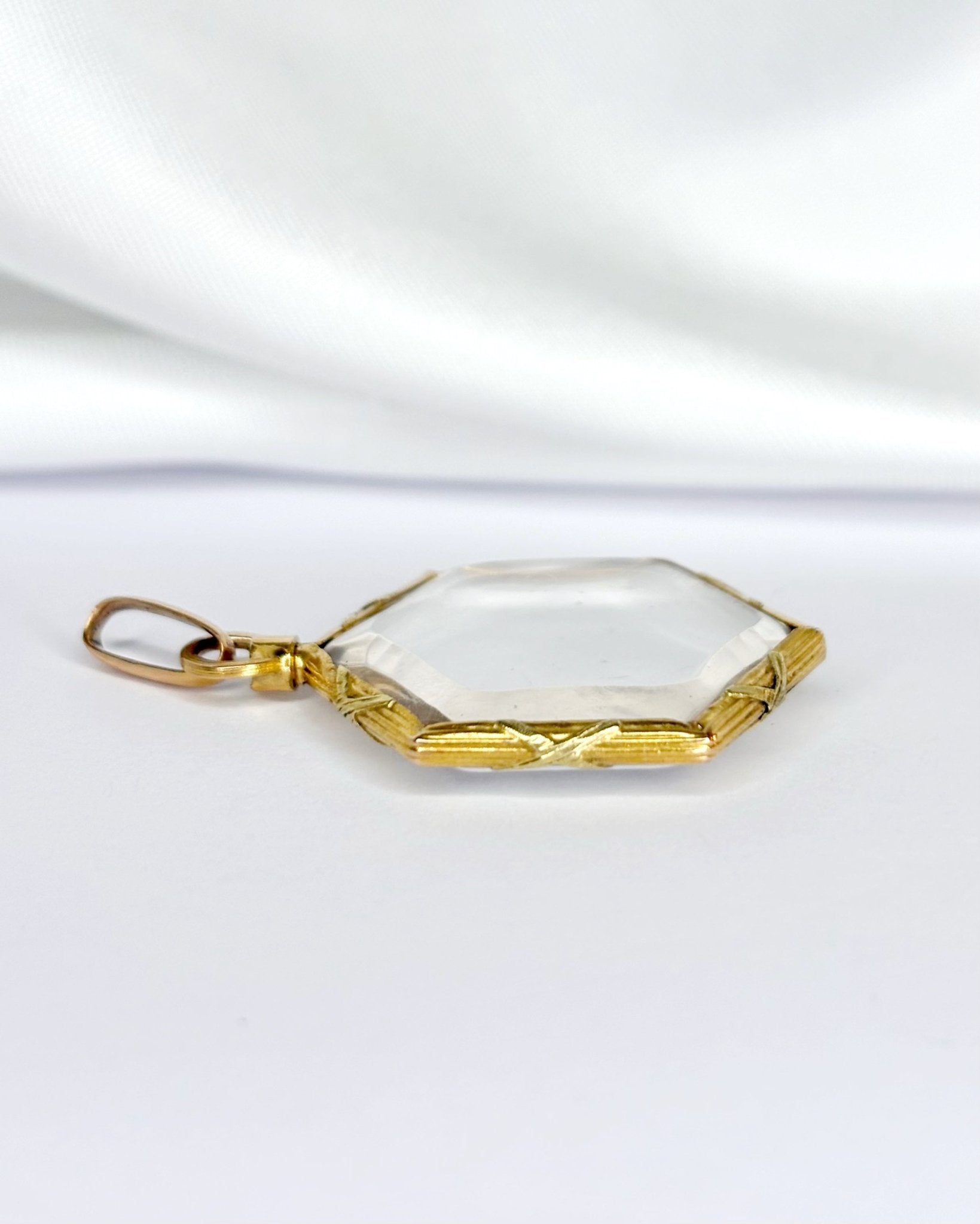 Pendentif Or Jaune & Verre "Oury" - Elliade Paris