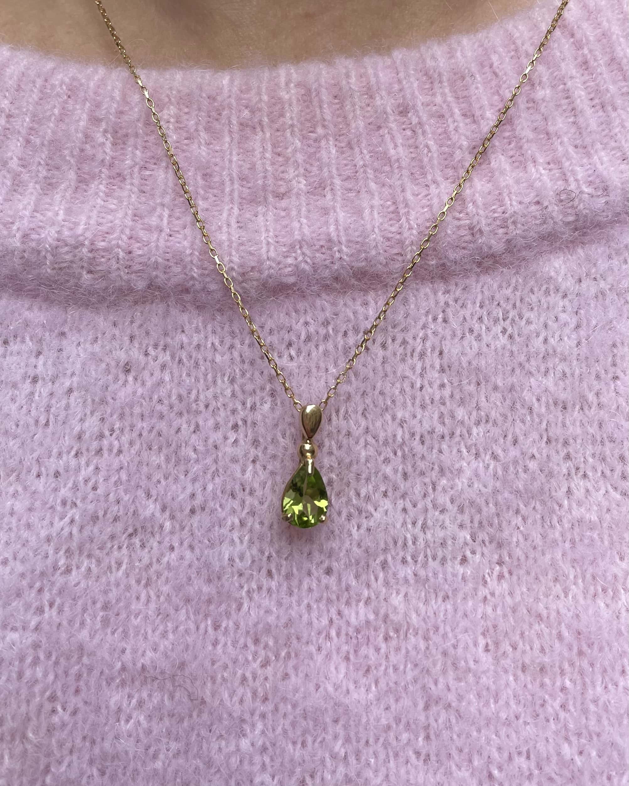 Pendentif Vintage Péridot 1.50 carat "Romina" - Elliade Paris