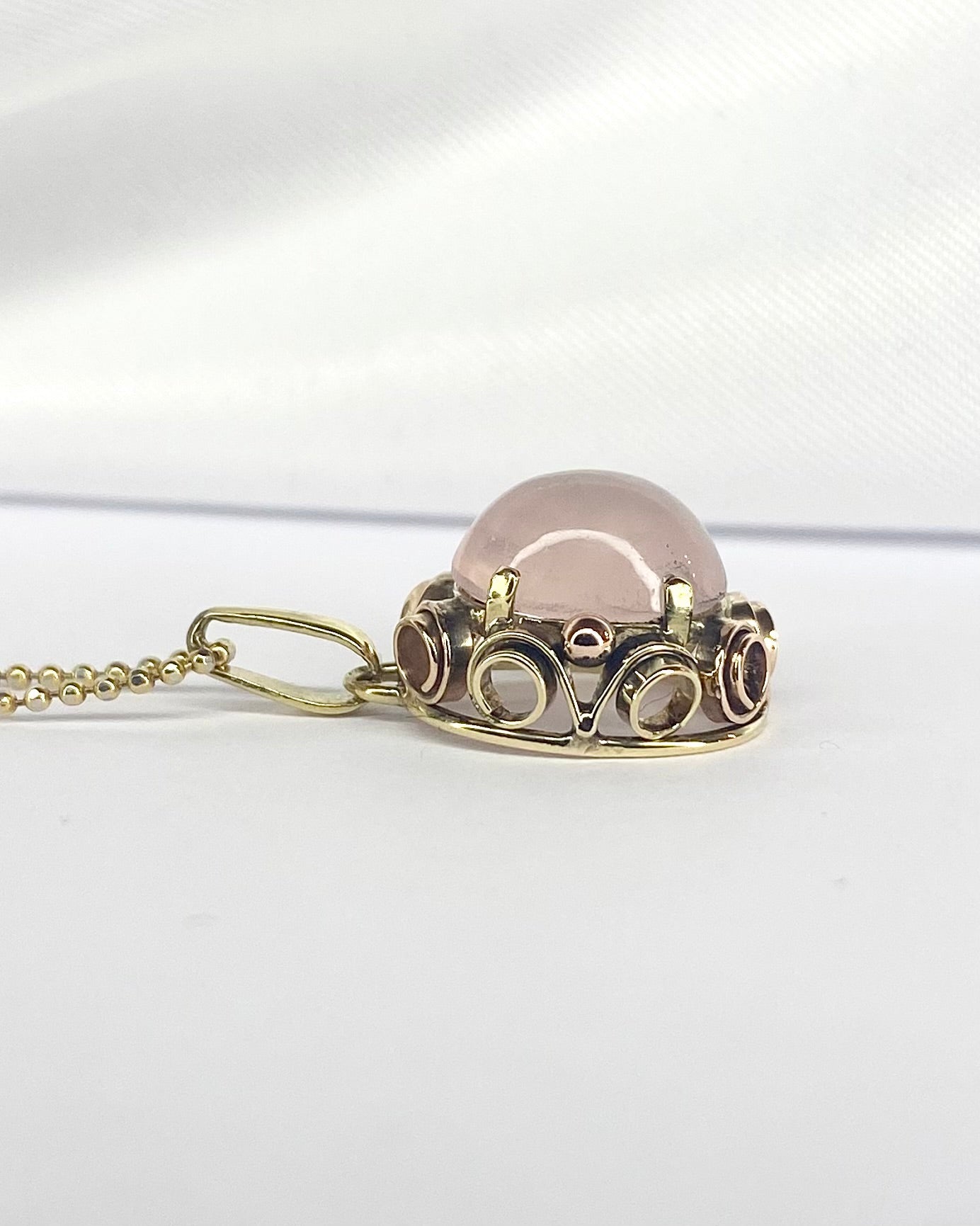 Pendentif Quartz Rose "Igora" - Elliade Paris