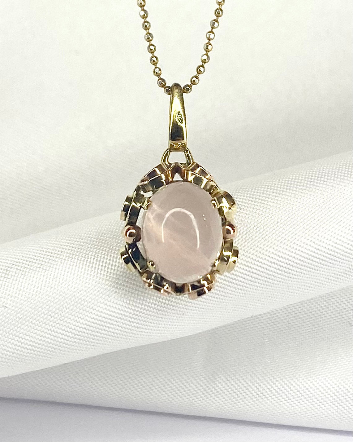 Pendentif Quartz Rose "Igora" - Elliade Paris