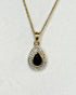 Pendentif Saphir 0.50 carat & Diamants "Maëlle" - Elliade Paris