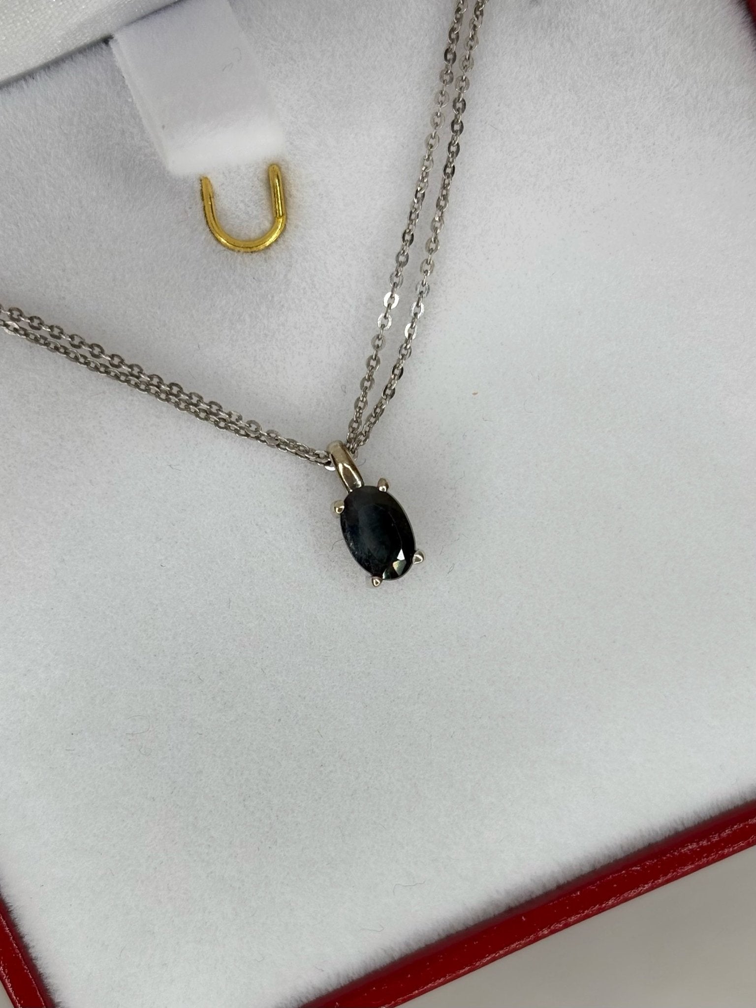 Pendentif Saphir Ovale 0.66 carat "Adrianne" - Elliade Paris