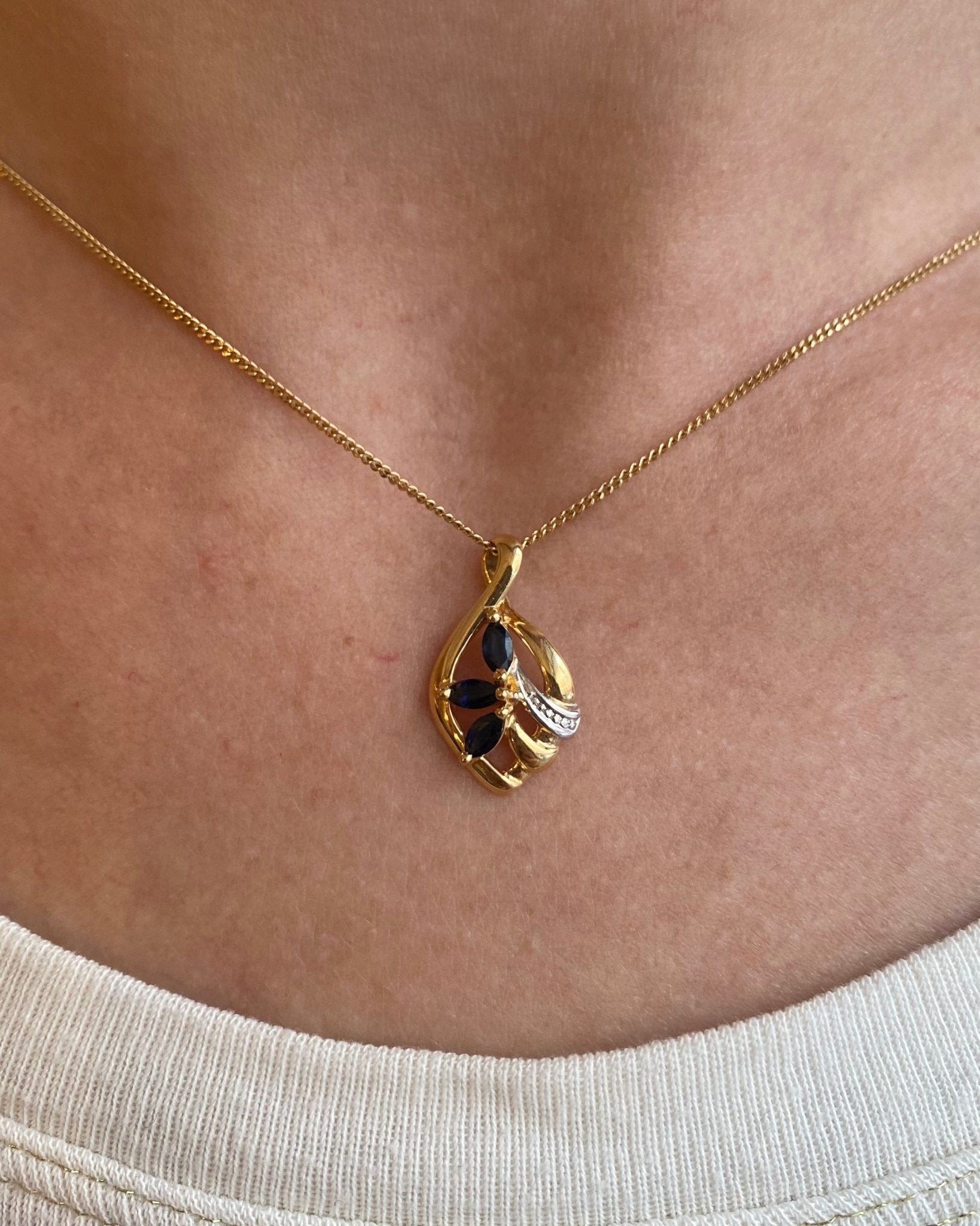 Pendentif Saphirs "Ludivine" - Elliade Paris