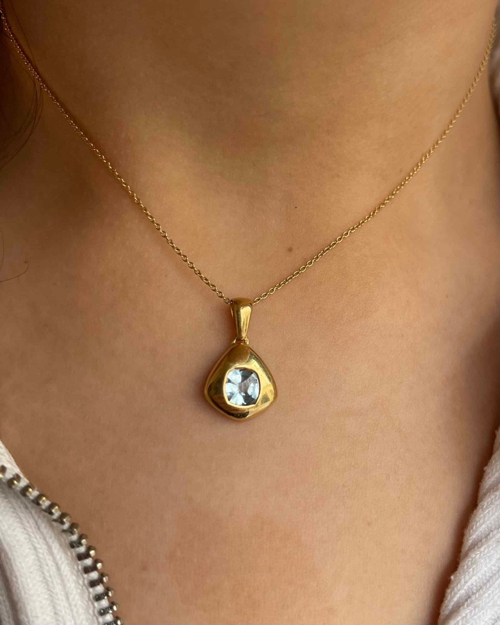Pendentif Topaze 0.80 carat "Victoria" - Elliade Paris