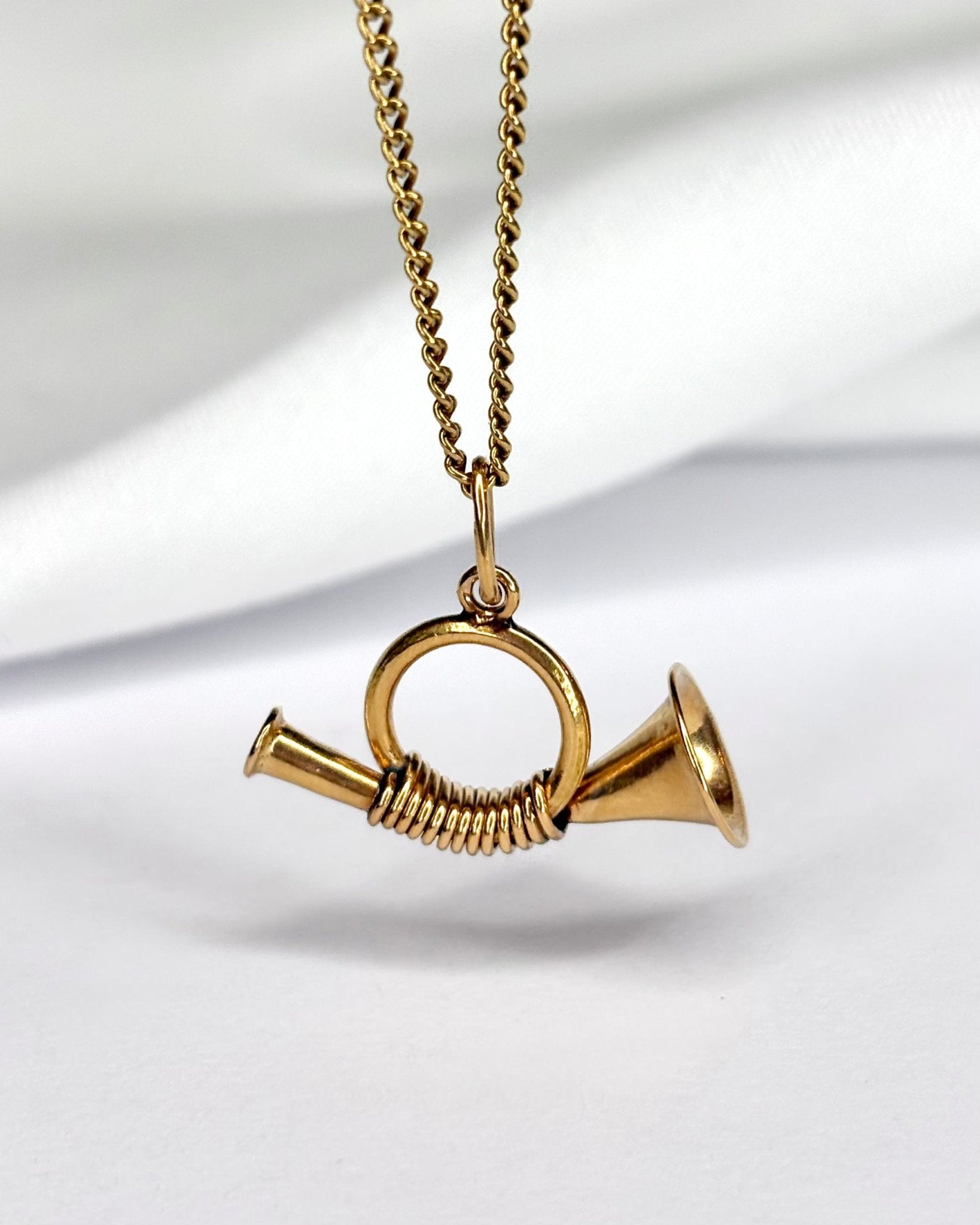 Pendentif Trompette Or Jaune "Oléa" - Elliade Paris