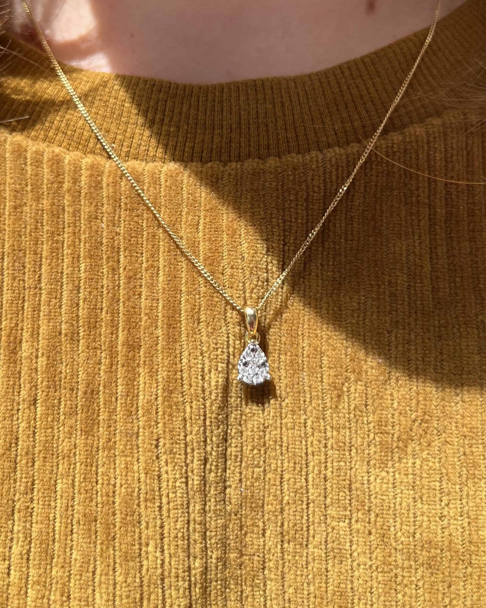 Pendentif Vintage 8 Diamants "Dalida" - Elliade Paris