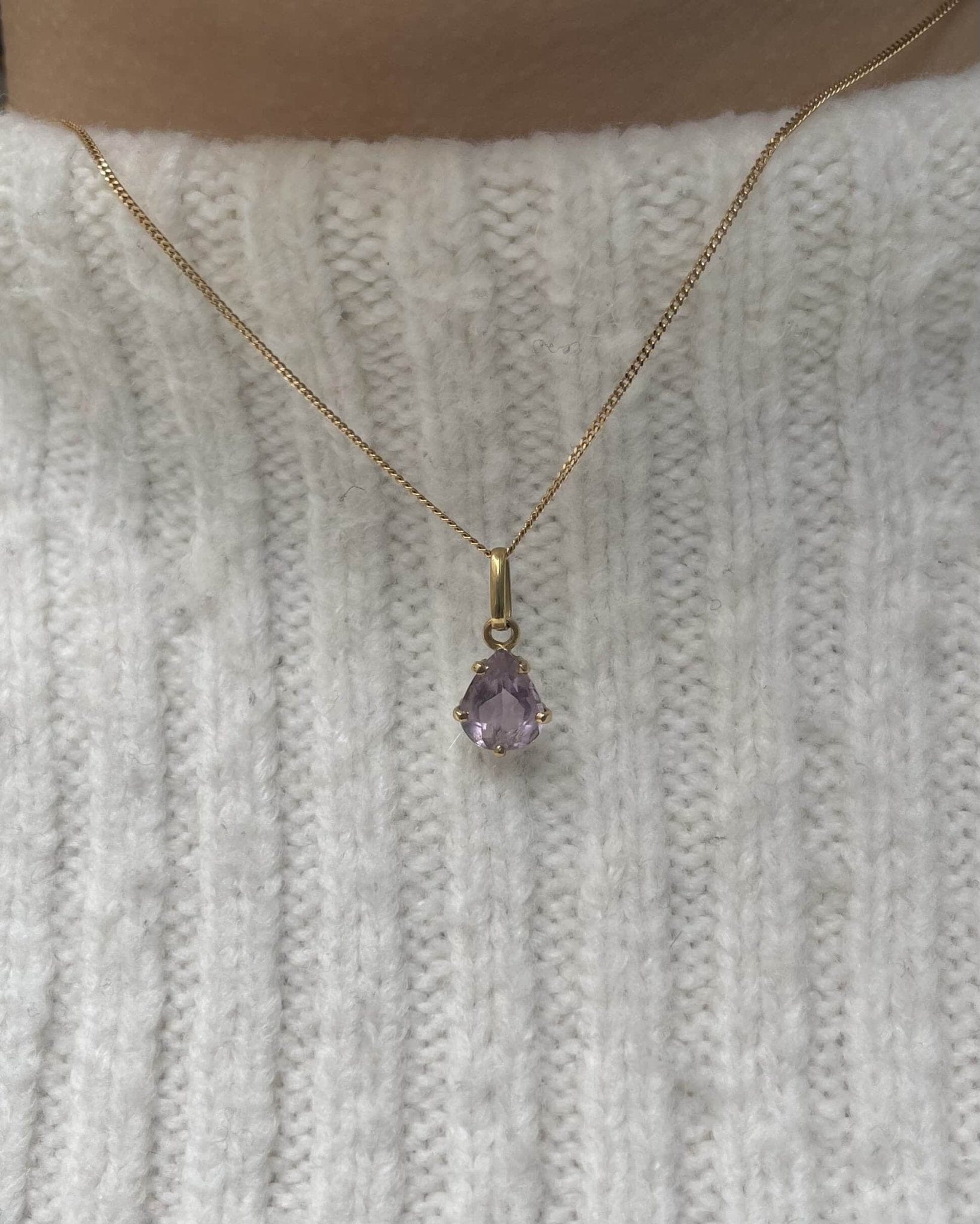Pendentif Vintage Améthyste 1.15 carat "Renée" - Elliade Paris