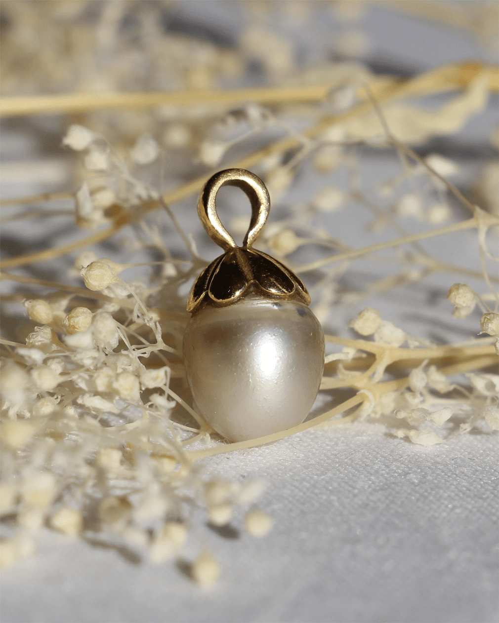 Pendentif vintage perle et or - Elliade Paris