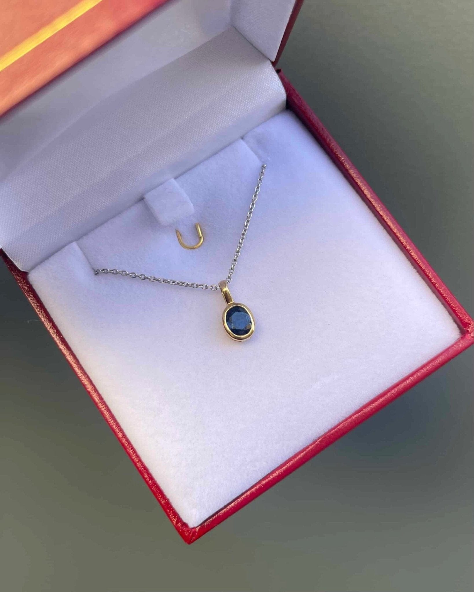 Pendentif Vintage Saphir 0.73 carat "Althéa" - Elliade Paris