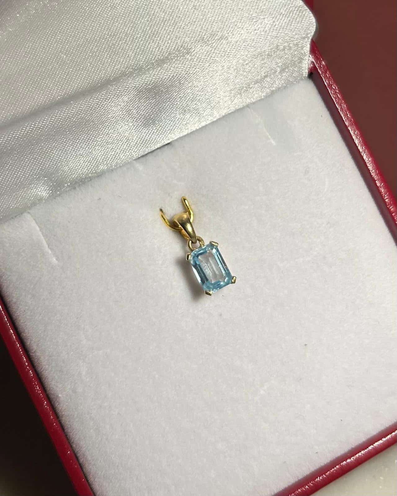 Pendentif Vintage Topaze 1 Carat "Liza" - Elliade Paris