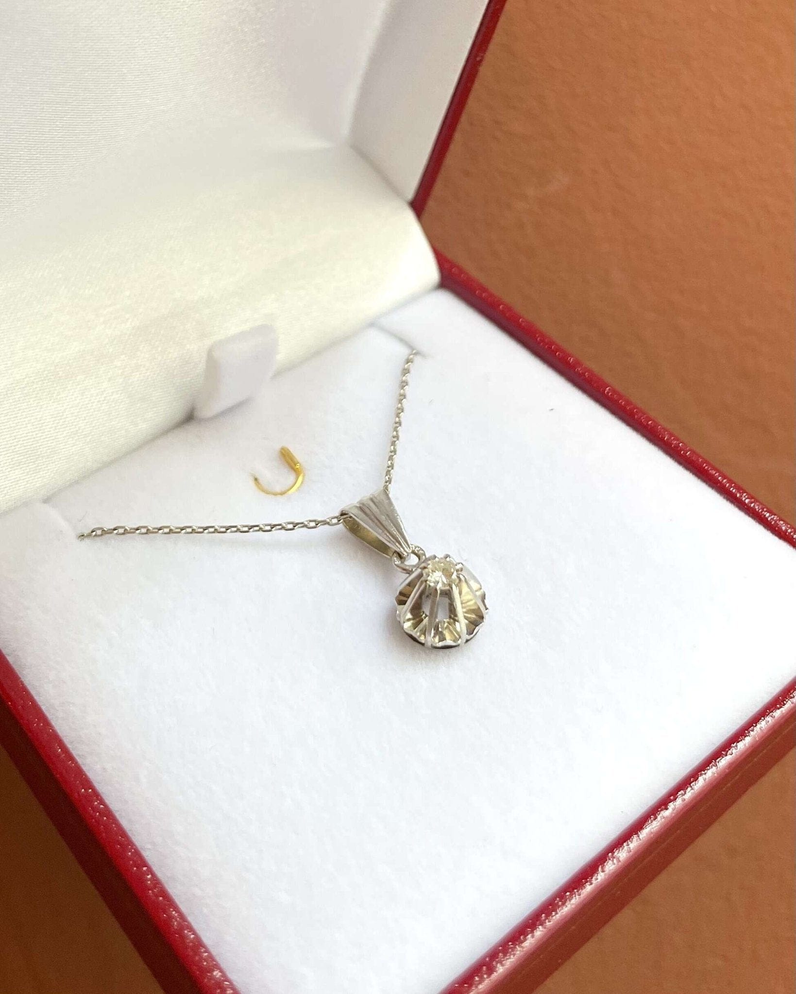 Pendentif VintageDiamant 0.39 carat "Mona" - Elliade Paris