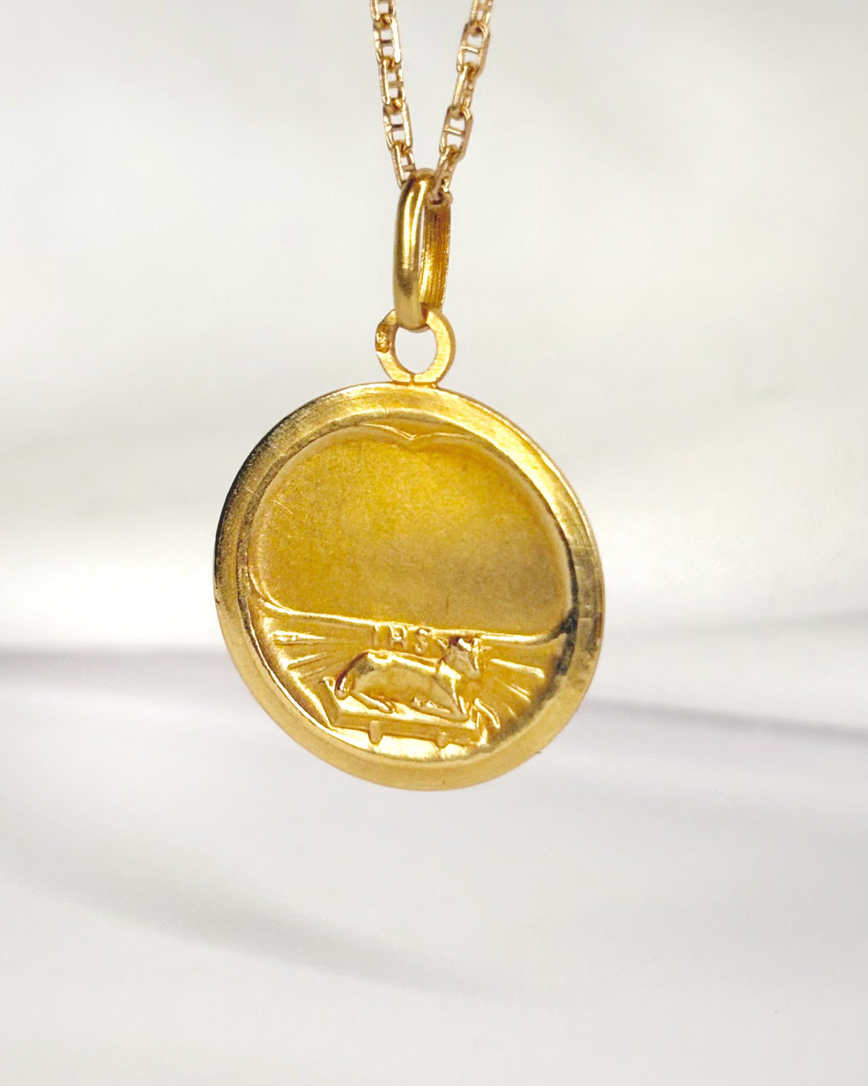 18-Carat Yellow Gold Medal "Abraham"