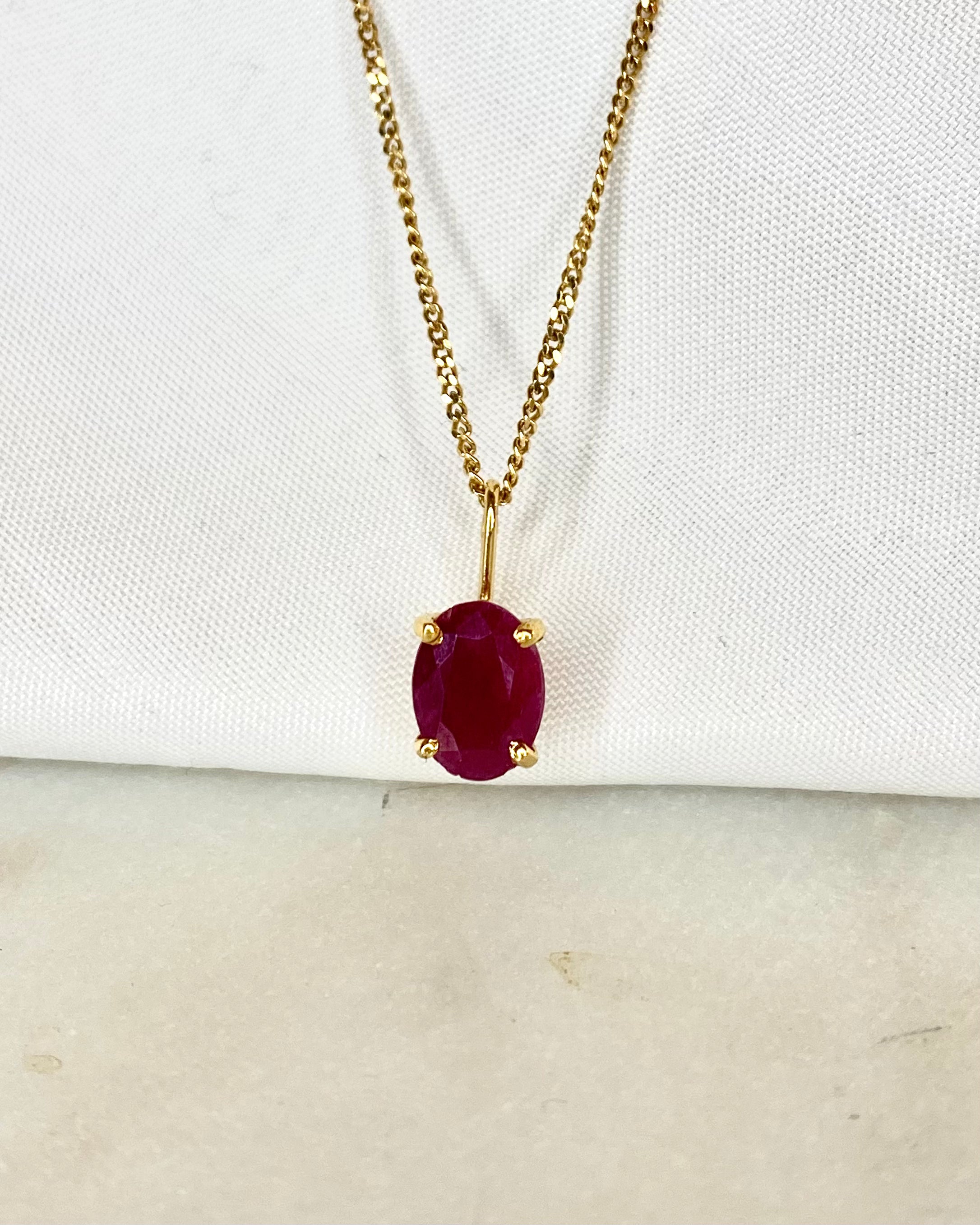 Pendentif Rubis 1.56 carat "Ambrine"