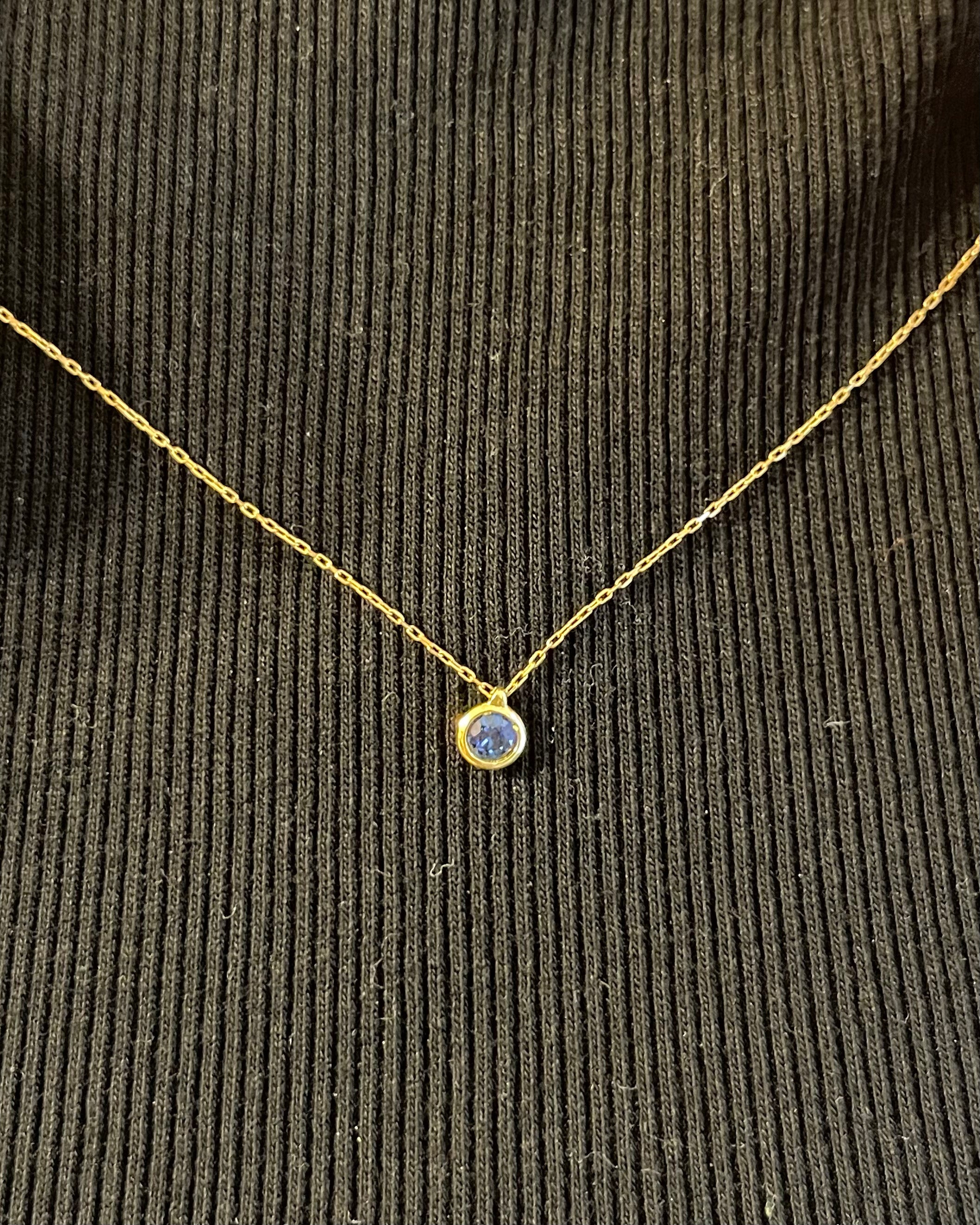 Collier Saphir 0.35 carat "Sacha"