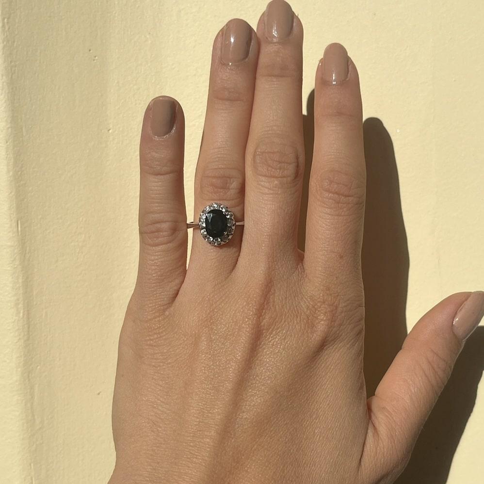 Bague Saphir & Diamants "Délia"