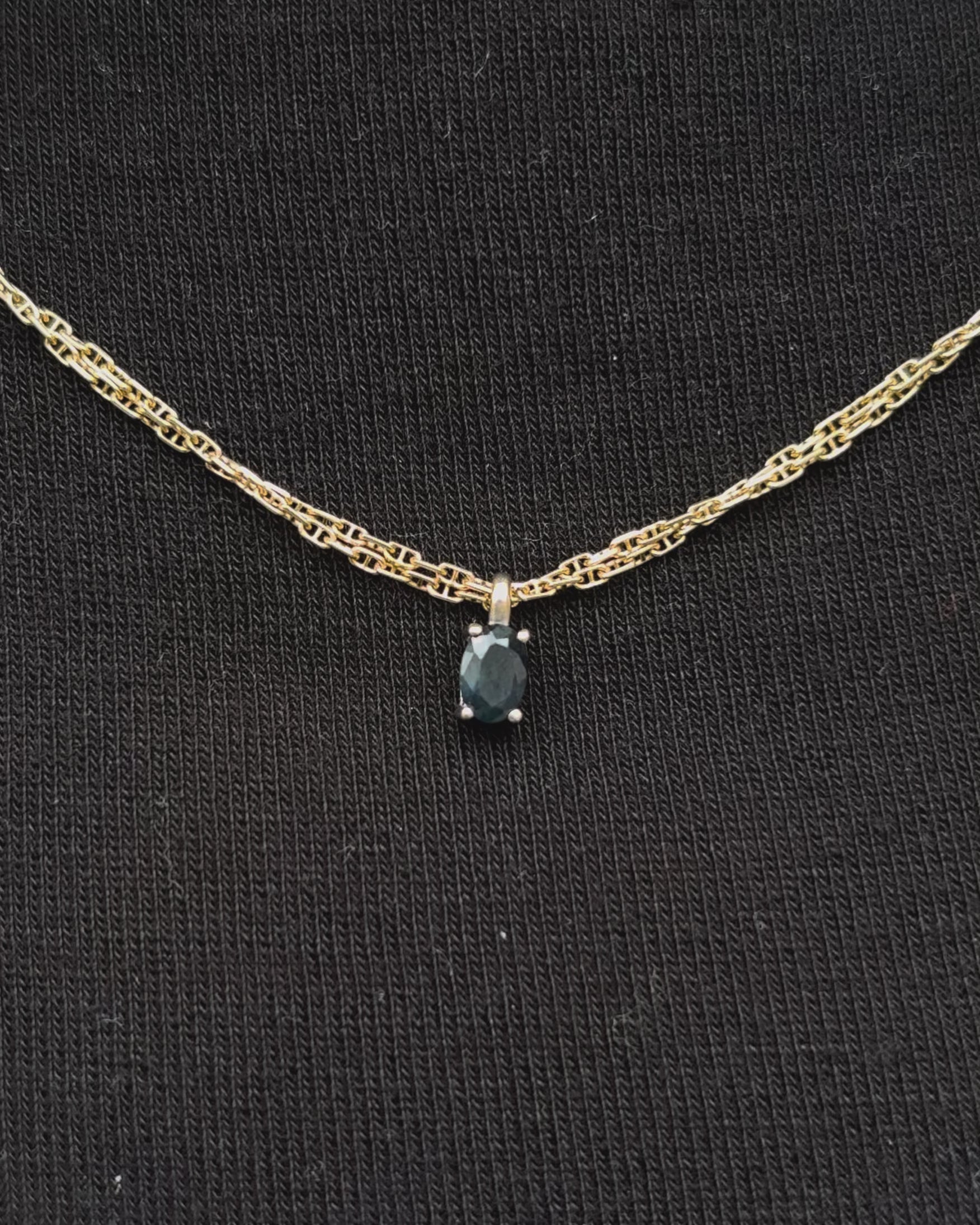 Pendentif Saphir Ovale 0.66 carat "Adrianne"
