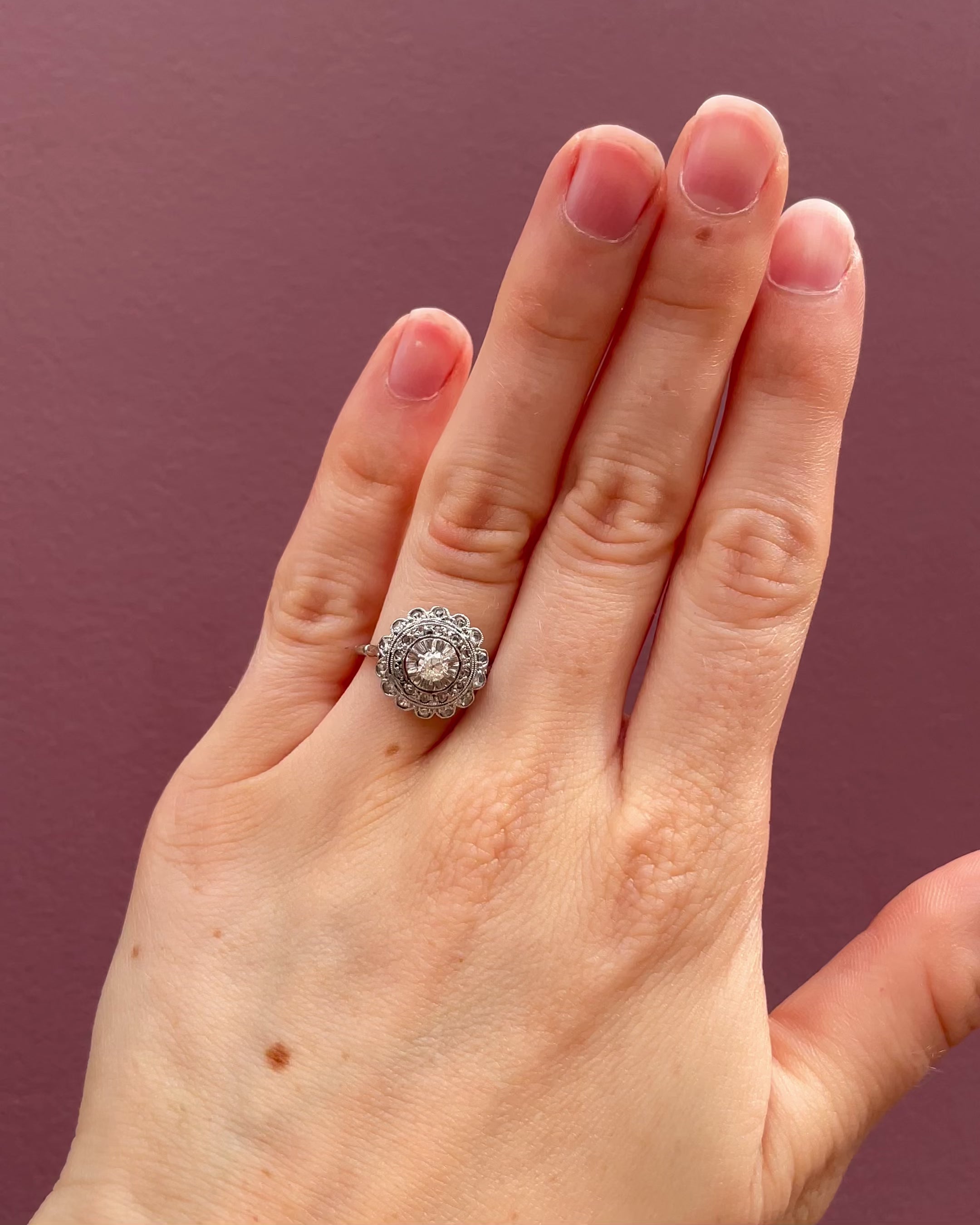 Bague Art-déco 27 Diamants "Naélla"