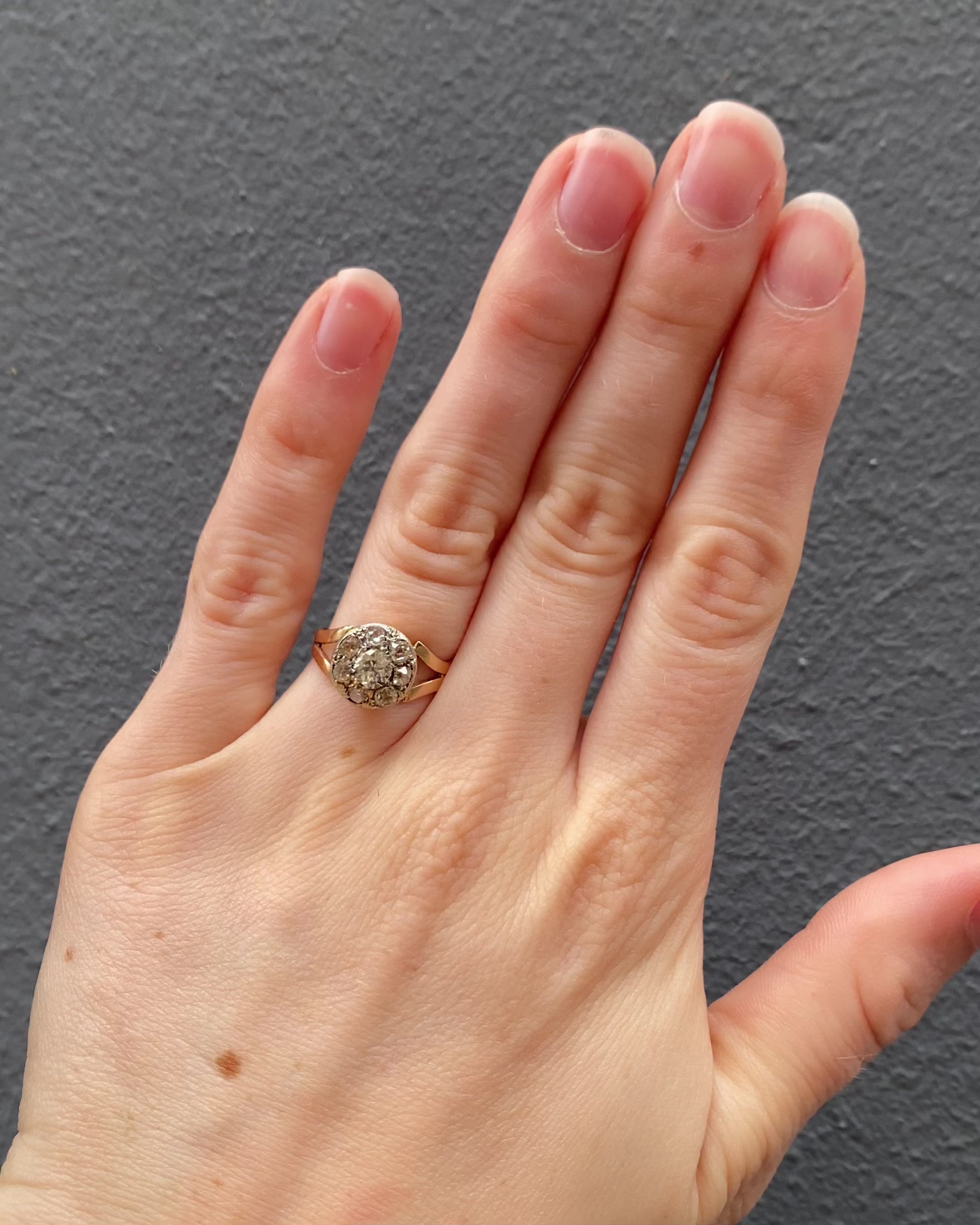 Bague Art-Déco Diamants 0.83 carat "Kessy"