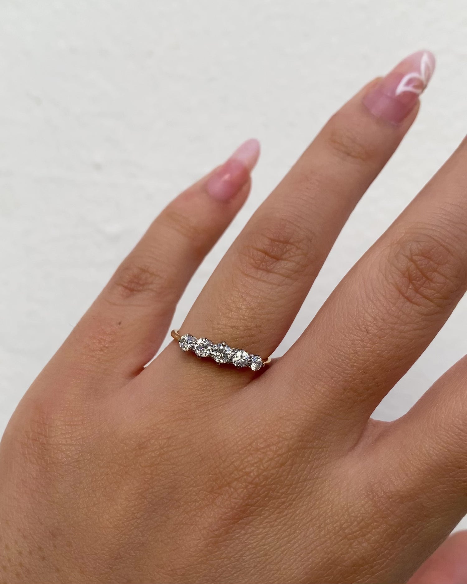 Bague Riviere 5 diamants "June"