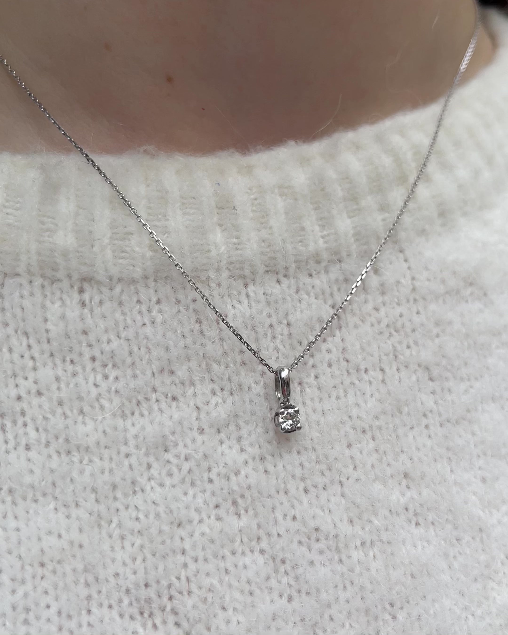 Pendentif Diamant 0.20 carat "Gaelle"