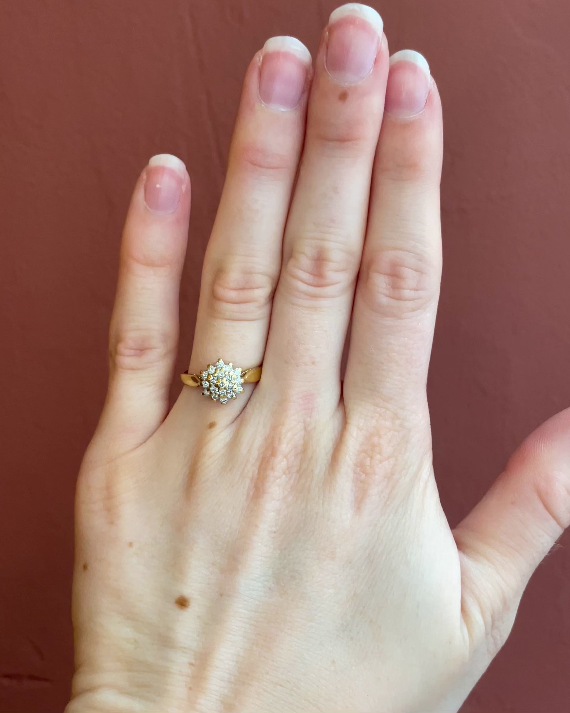 Bague Marguerite Diamants 0.38 carat “Albine”