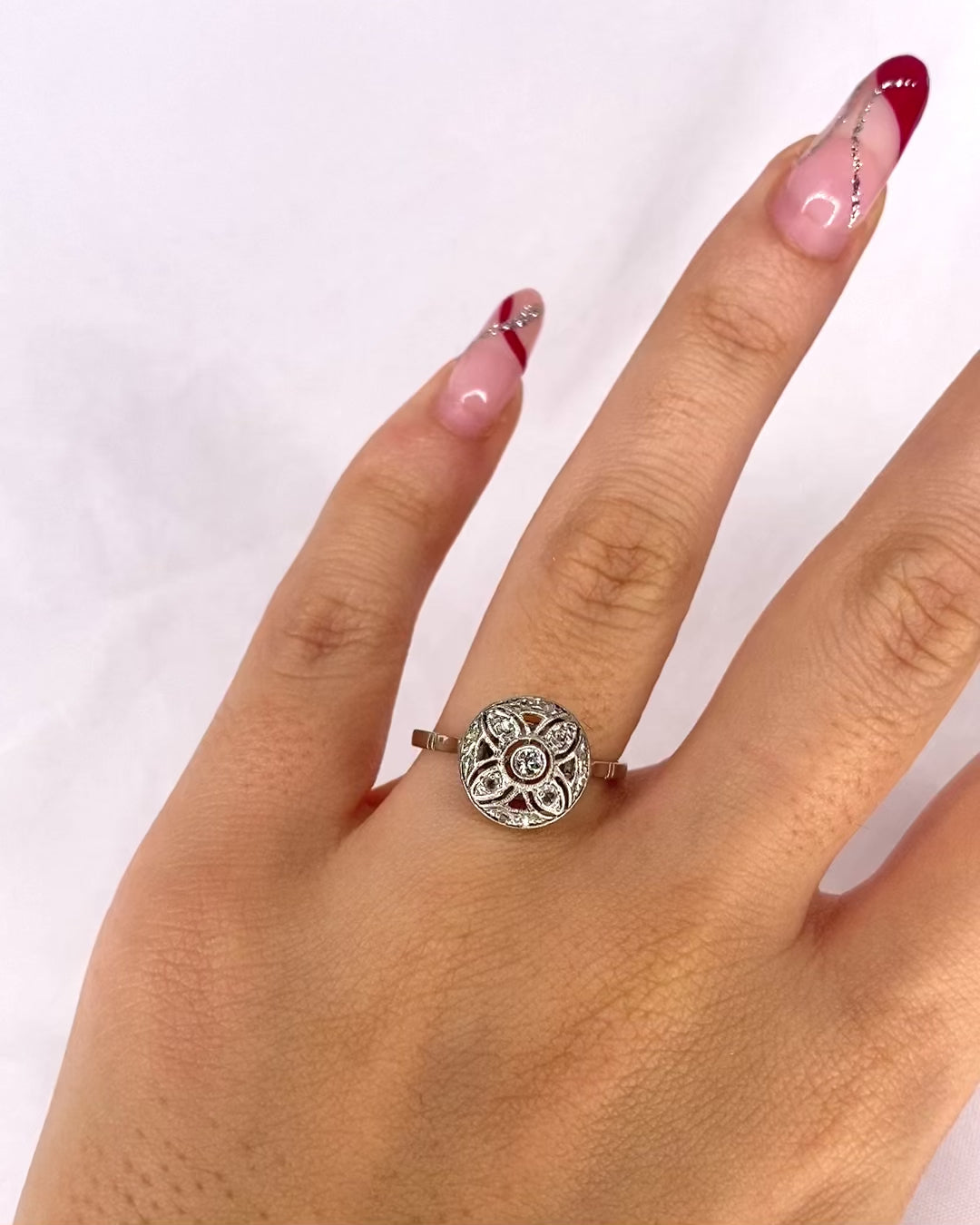 Bague Art Déco 13 Diamants "Suzanne"