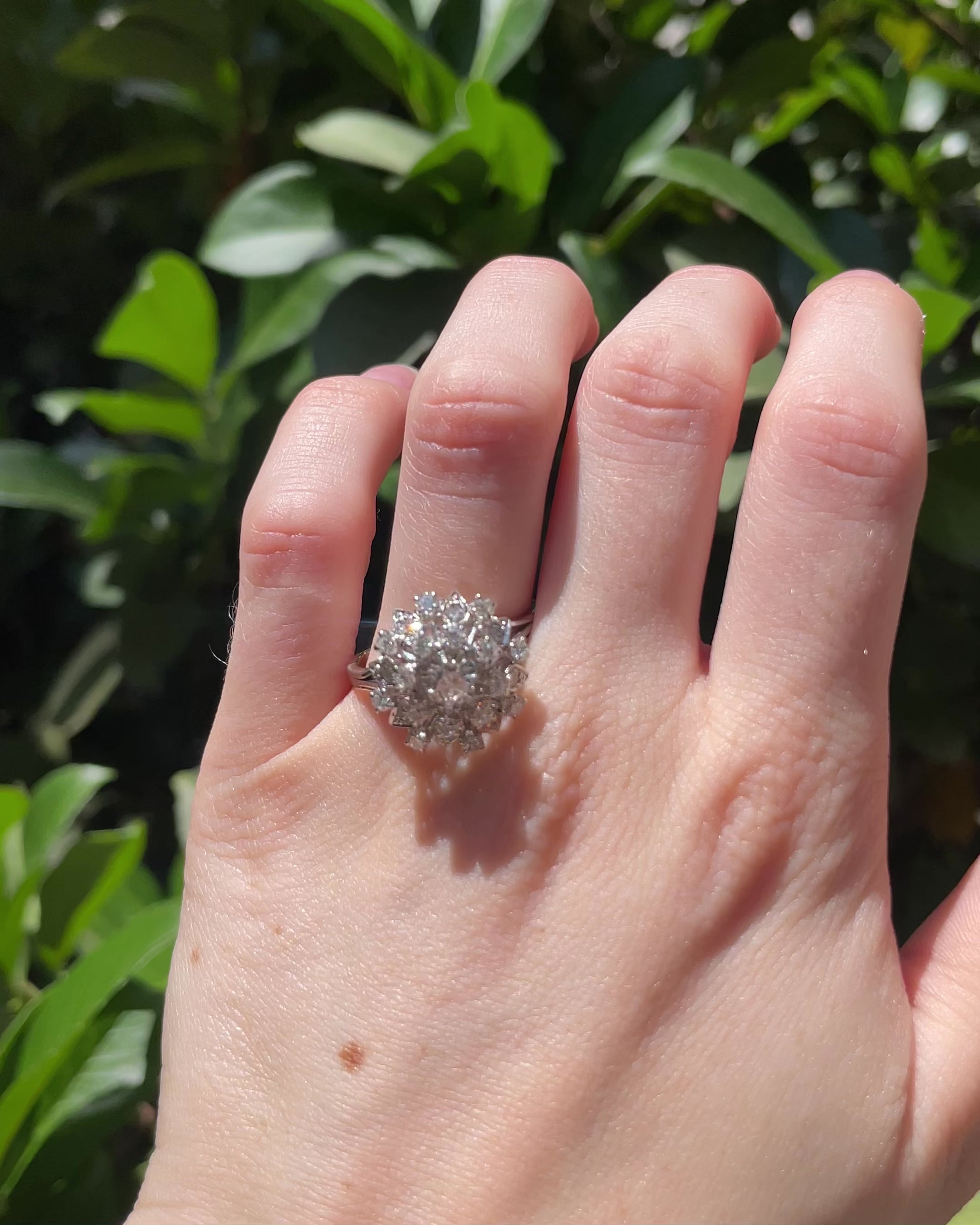 Bague Marguerite 24 Diamants 1.34 carat "Philomène"