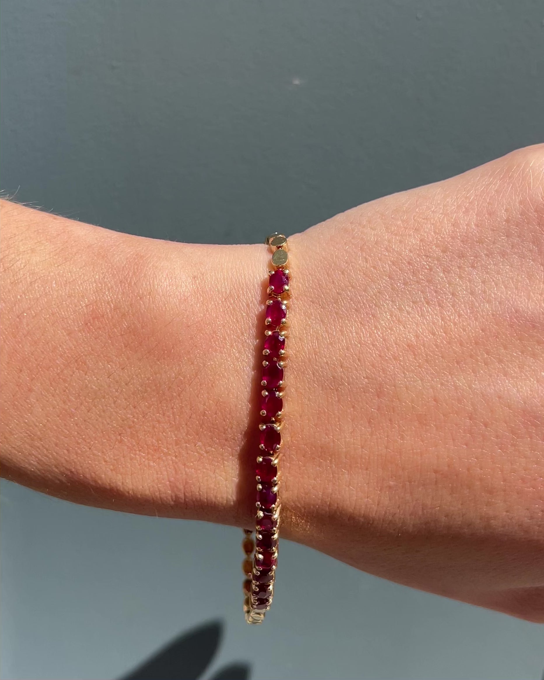 Bracelet Rivière Rubis 3.50 carats "Nolae"