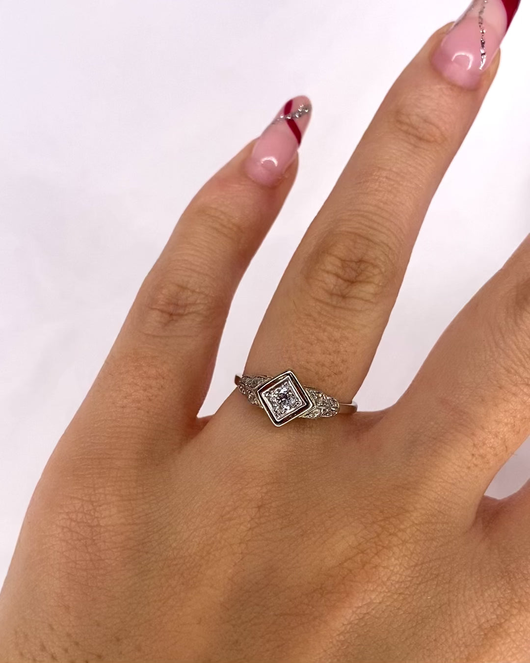 Bague Art Déco 9 Diamants "Corine"