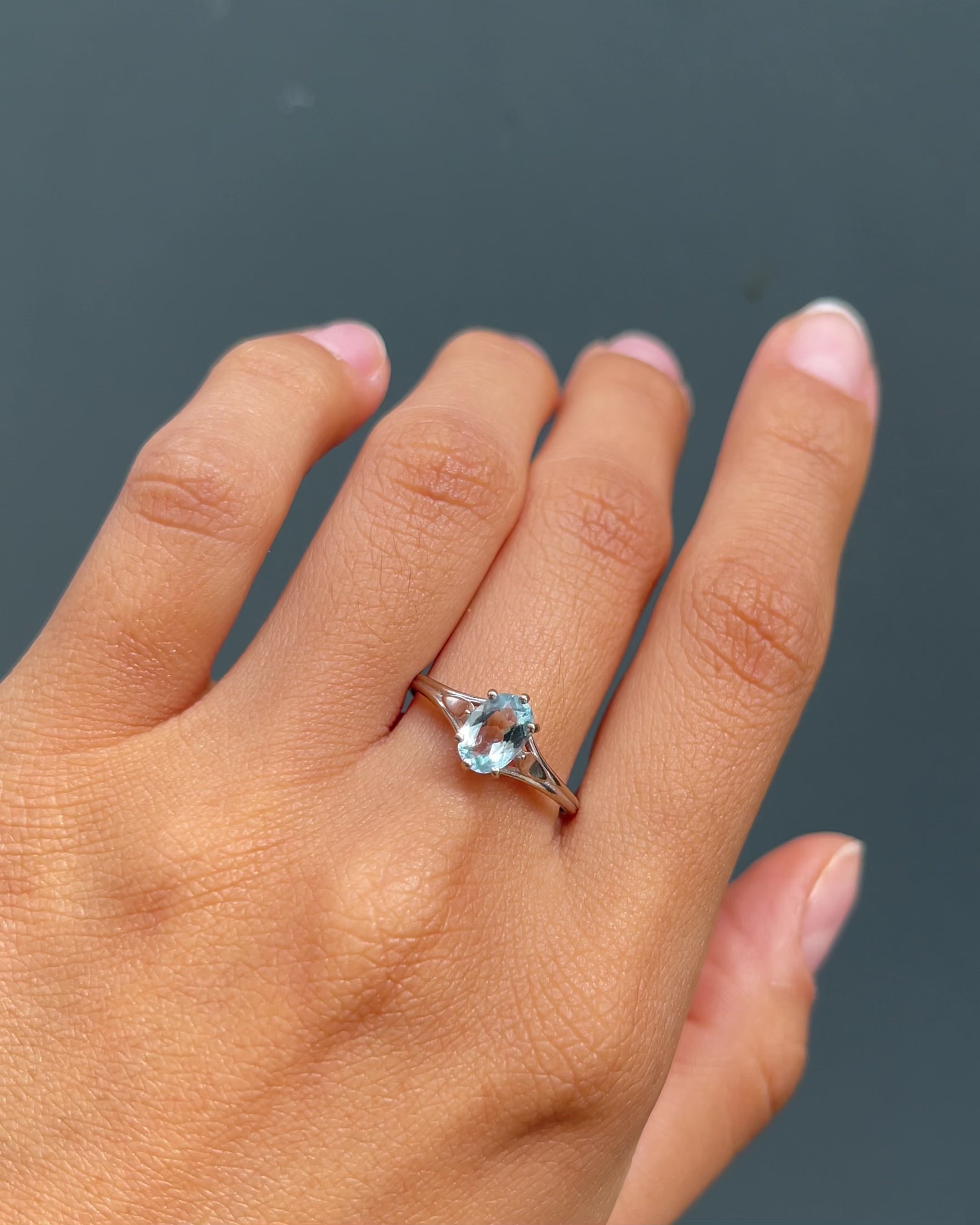 Bague Aigue Marine 0.55 carat “Oriane”