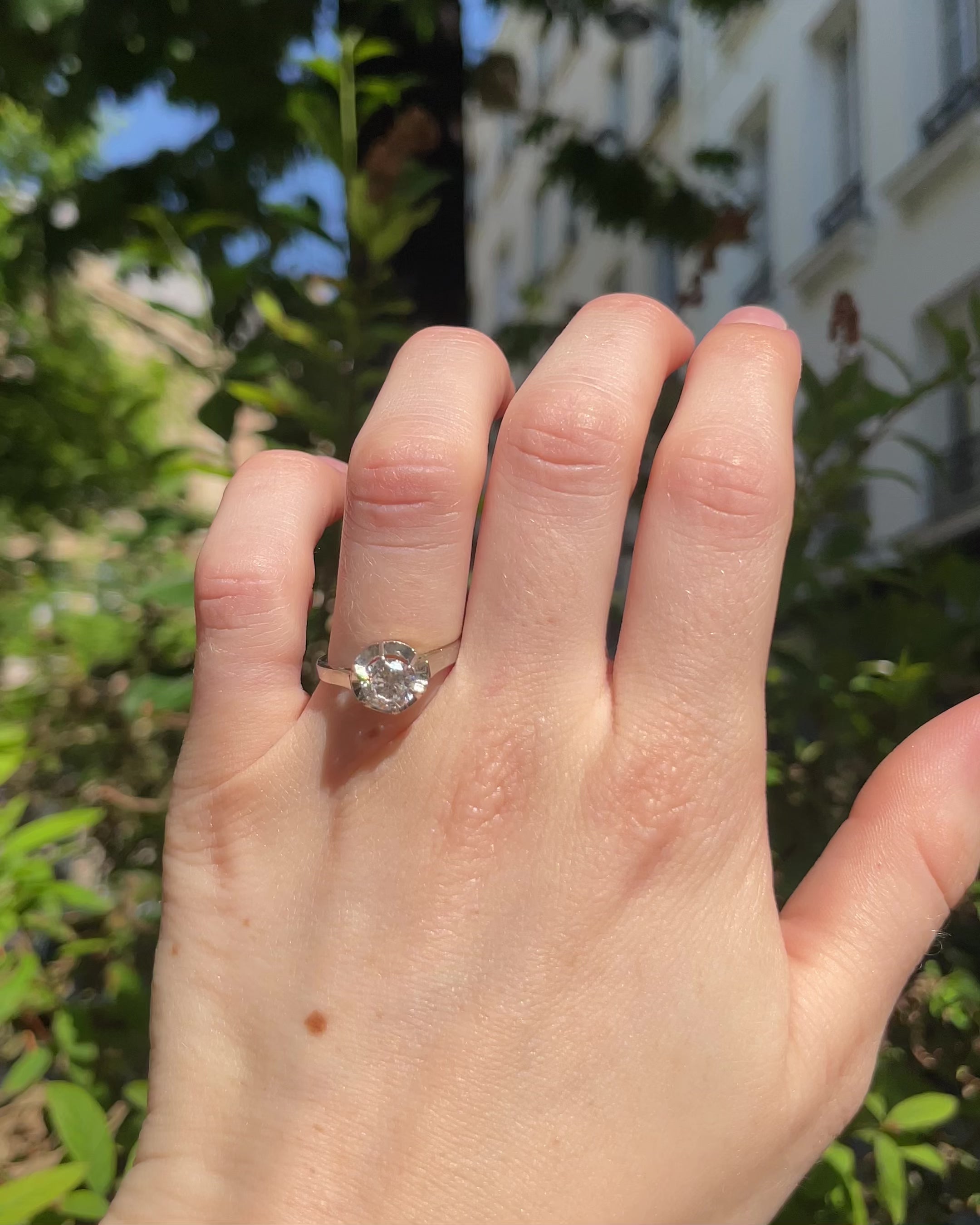Bague Solitaire Diamant 0.85 carat "Aurélie"
