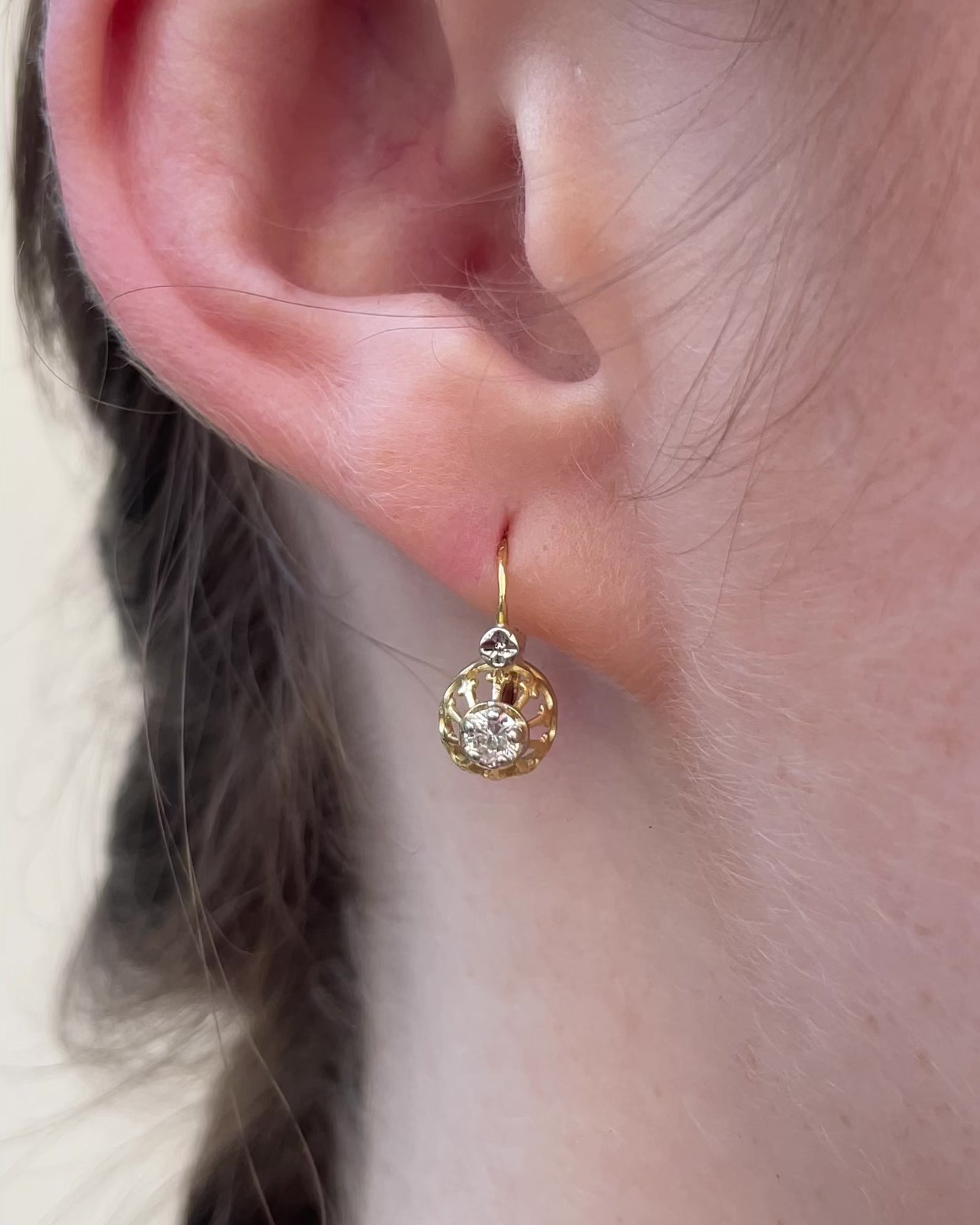 Dormeuses Vintage Diamants "Tayana"