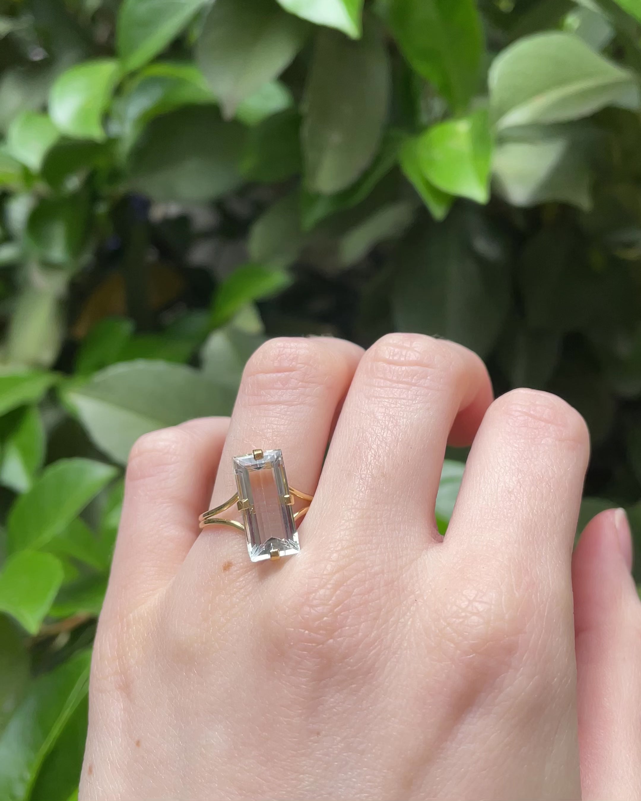 Bague Cocktail Aigue-Marine 3.80 Carats "Serafine"
