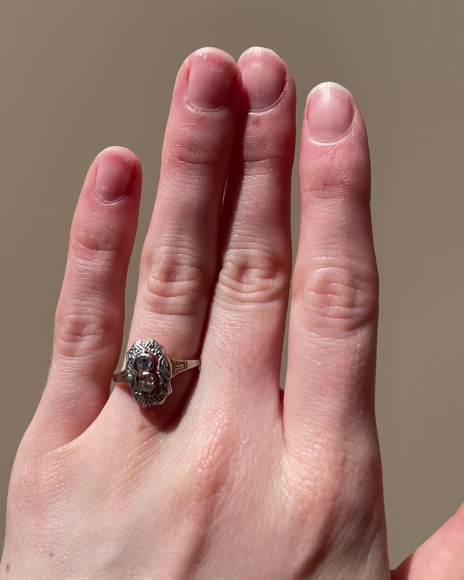 Bague Art-Déco Diamants 0.28 carat “Pamias”