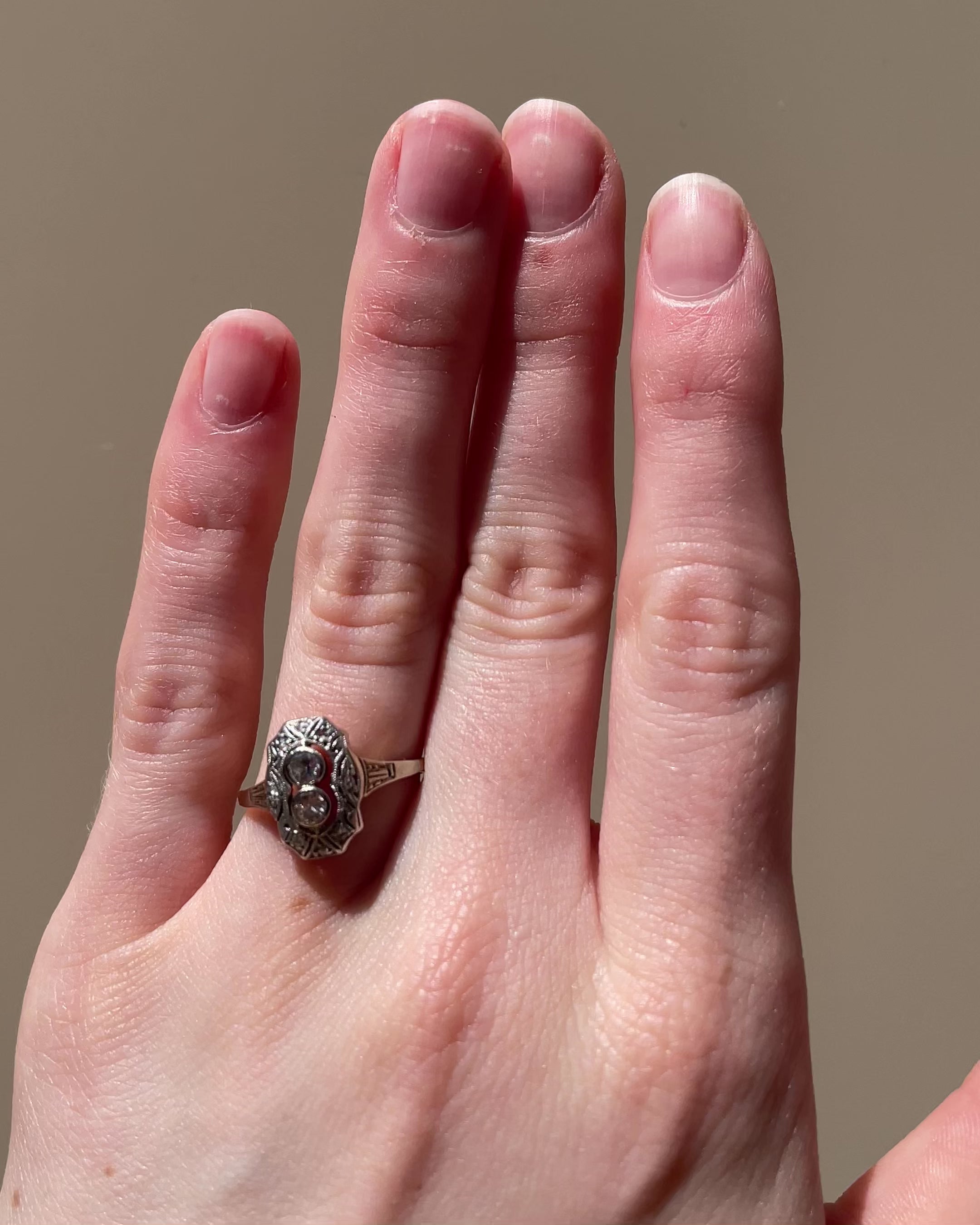 Bague Art-Déco Diamants 0.28 carat “Pamias”