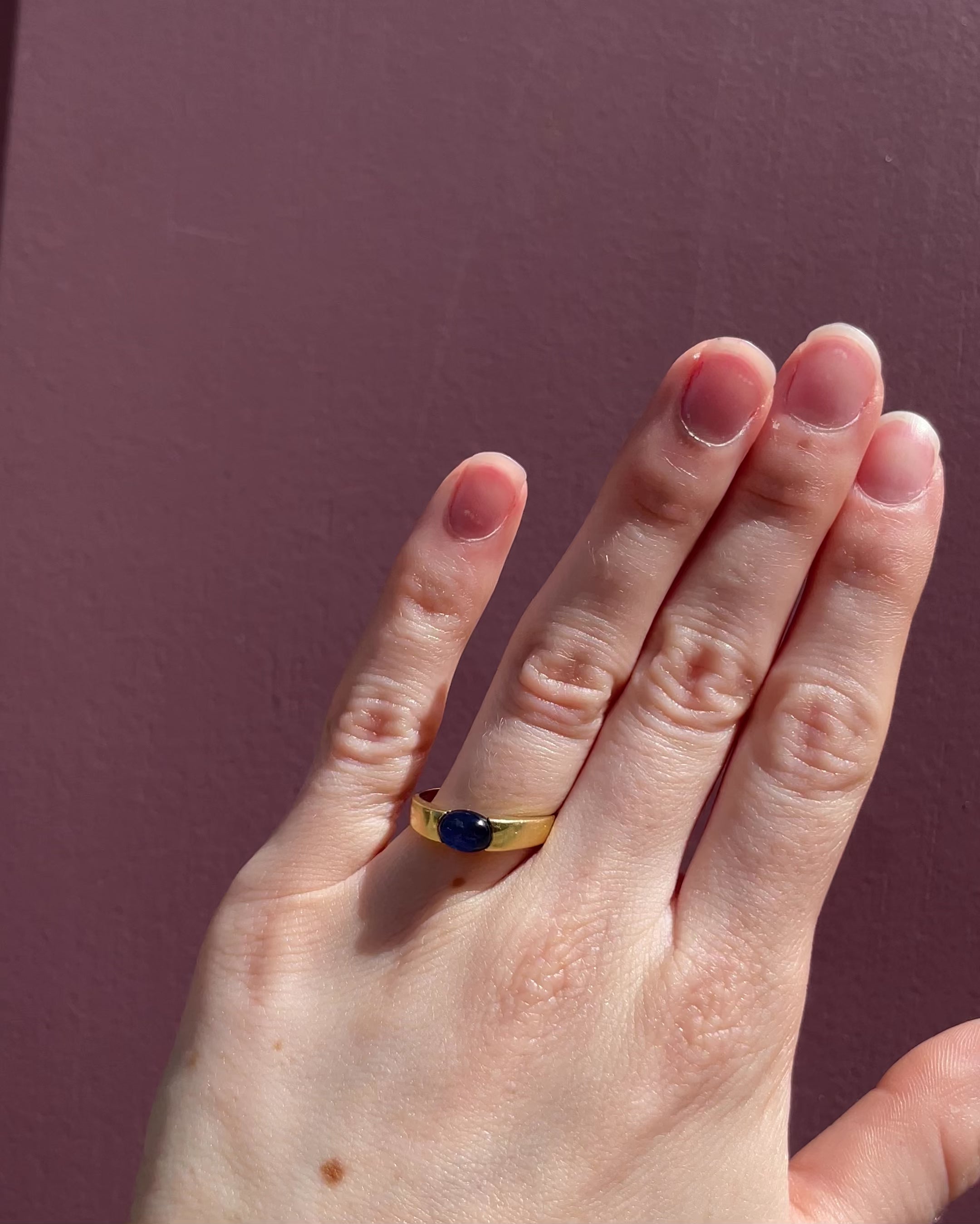 Bague Jonc Saphir 1.38 carat "Barmi"