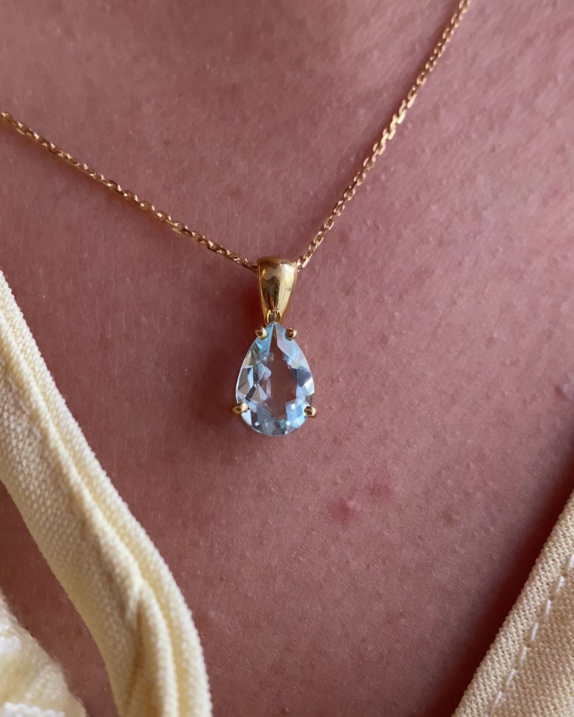 Pendentif Aigue-Marine 1.50 carat "Olivia"