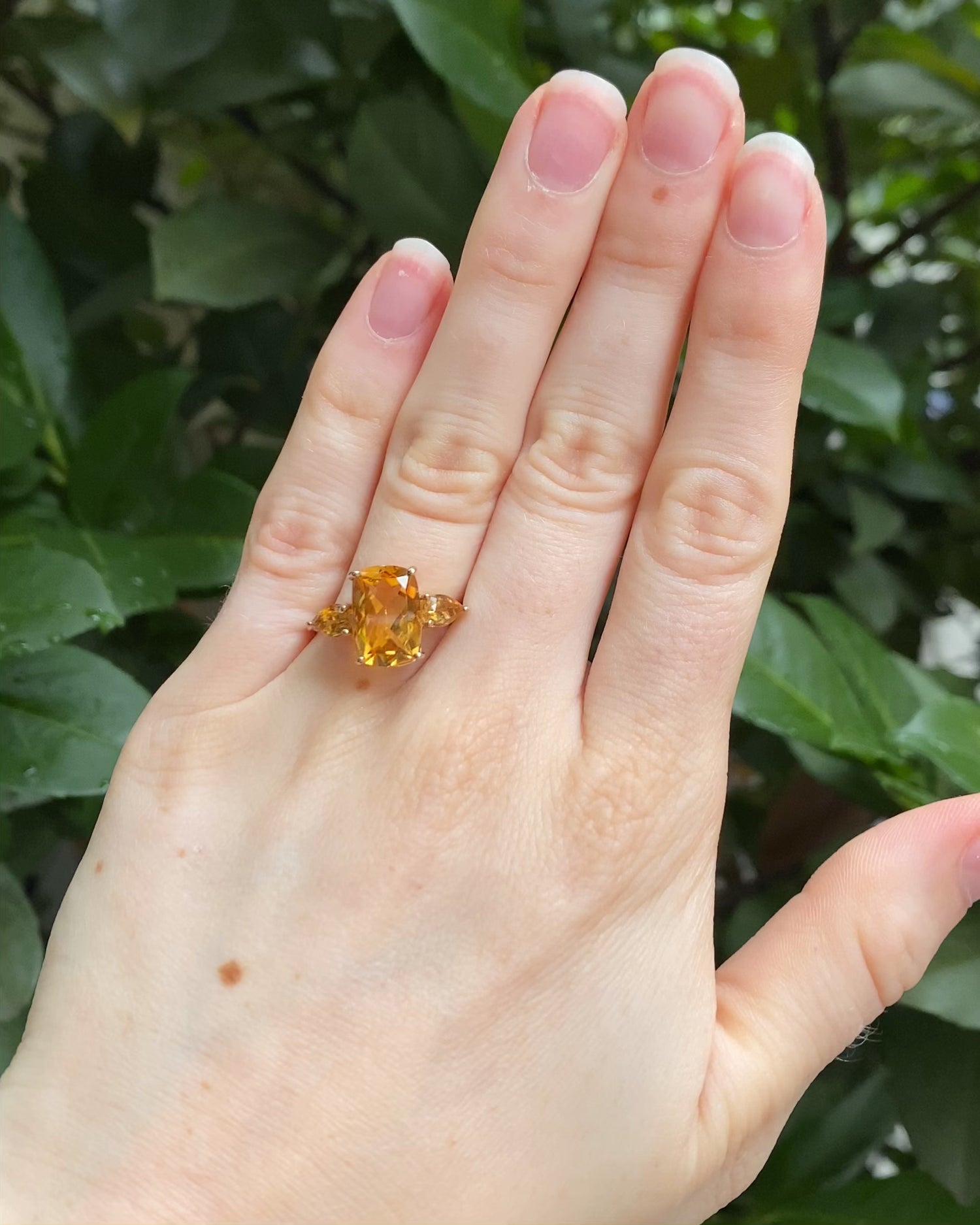Bague Trilogie Citrine 4.10 Carats "Mia"