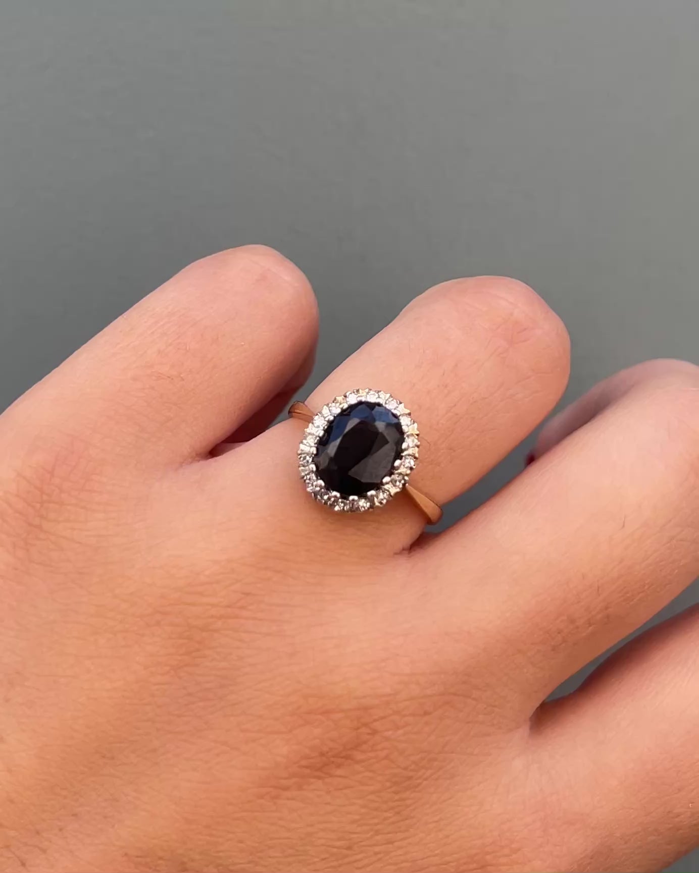 Bague Marguerite Saphir 2.35 carats & Diamants "Paya"