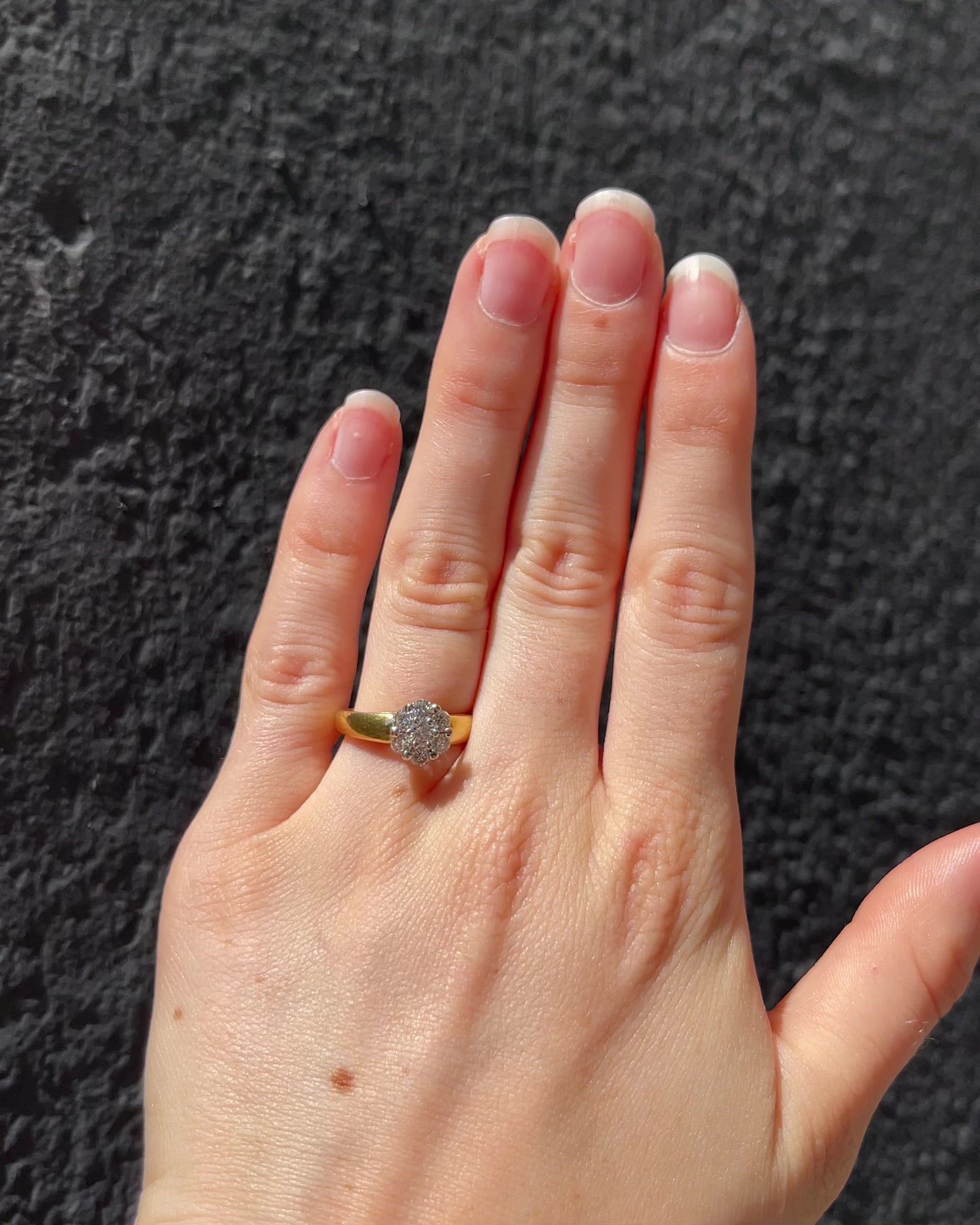 Bague Marguerite Diamants 0.62 carat "Sachaé"