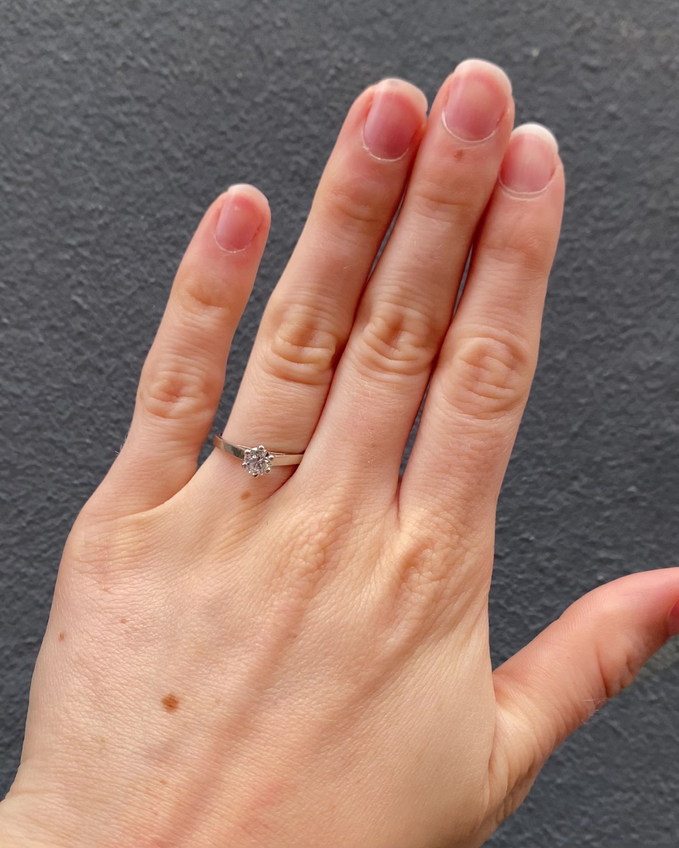 Bague Solitaire Diamant 0.42 carat "Péryla"