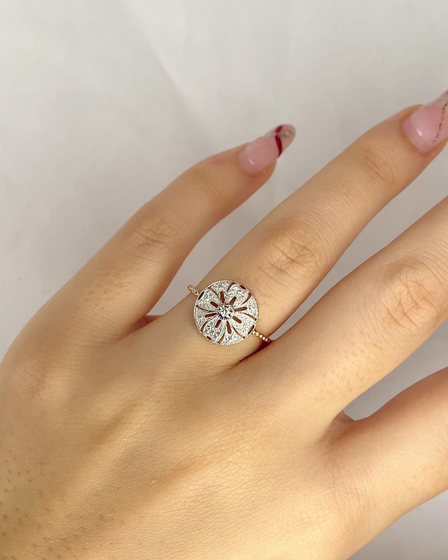 Bague Style Art Déco Diamant "San"