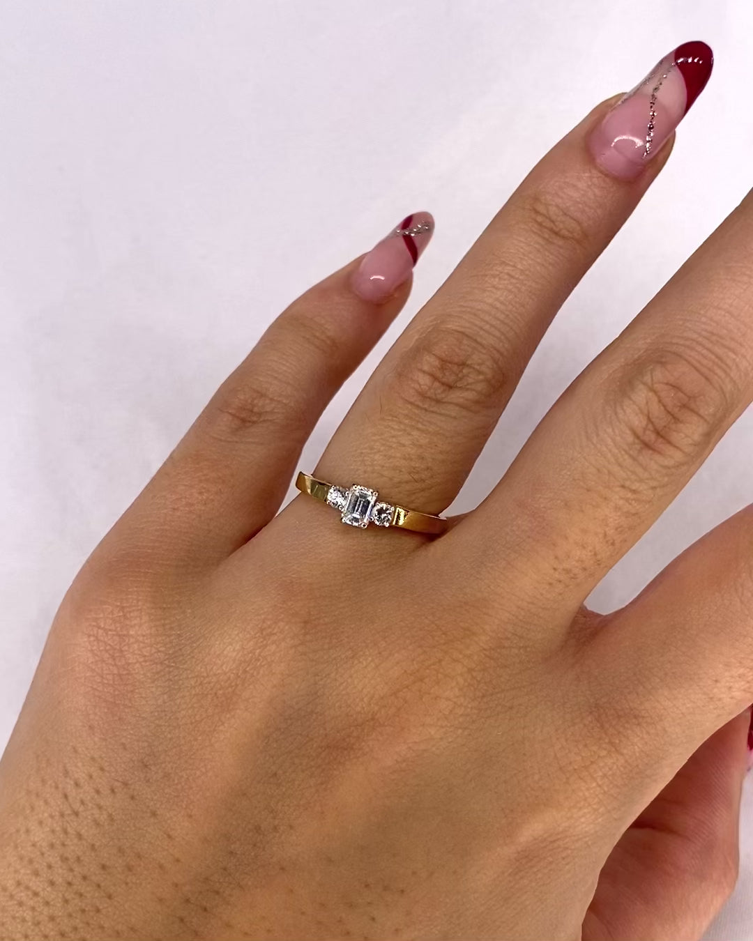 Bague Trilogie Diamants 0.36 carat "Jasmine"