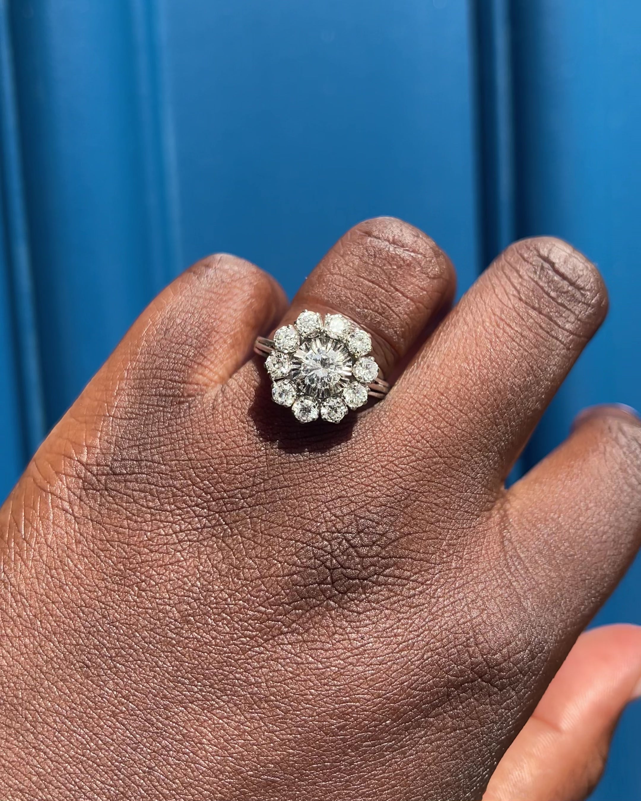 Bague Marguerite Diamants 1.35 carat “Daphné”