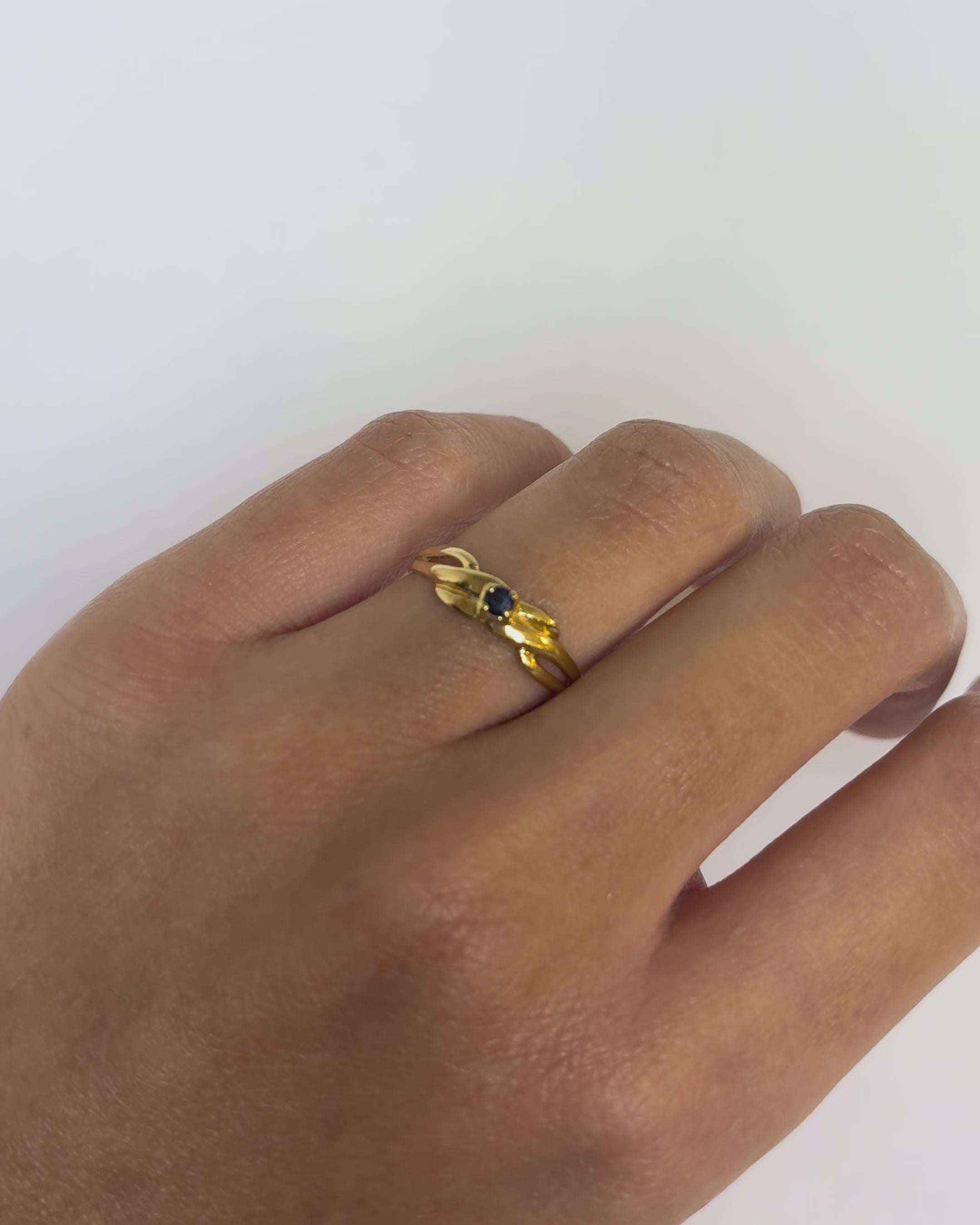 Bague Solitaire Saphir "Andréa"